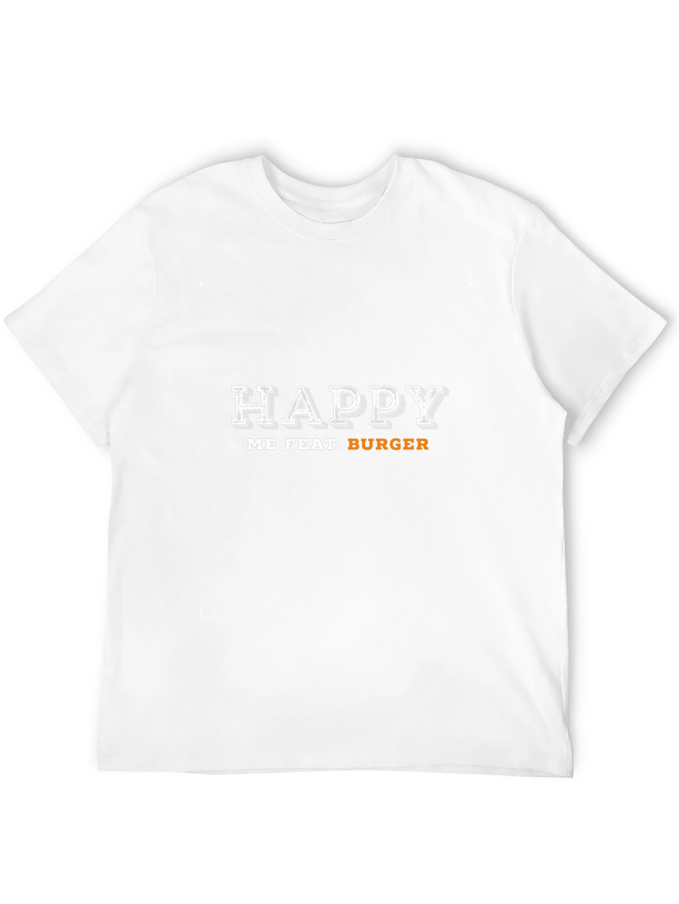 Happy Me Feat. Burger Black T-Shirt