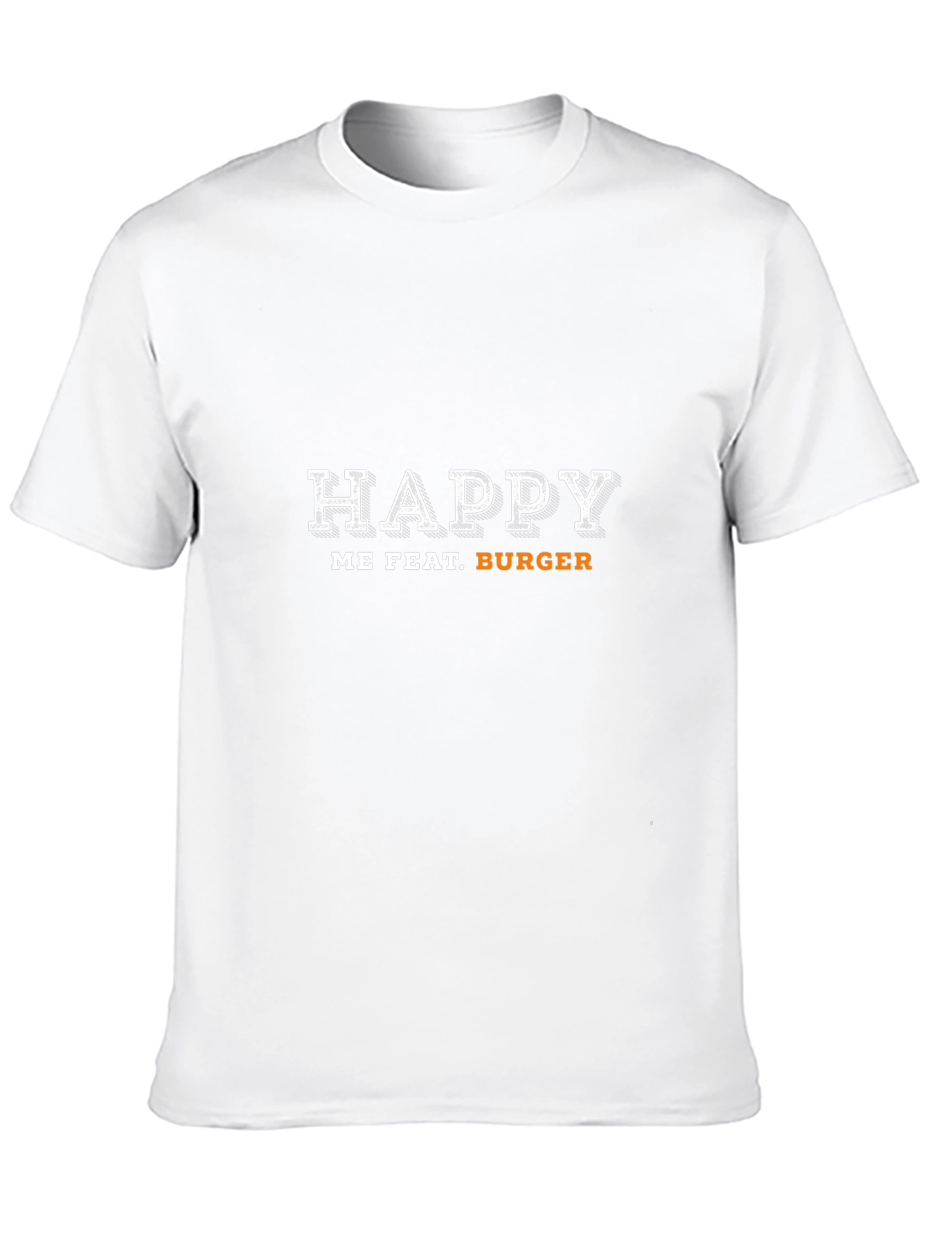 Happy Me Feat. Burger Black T-Shirt