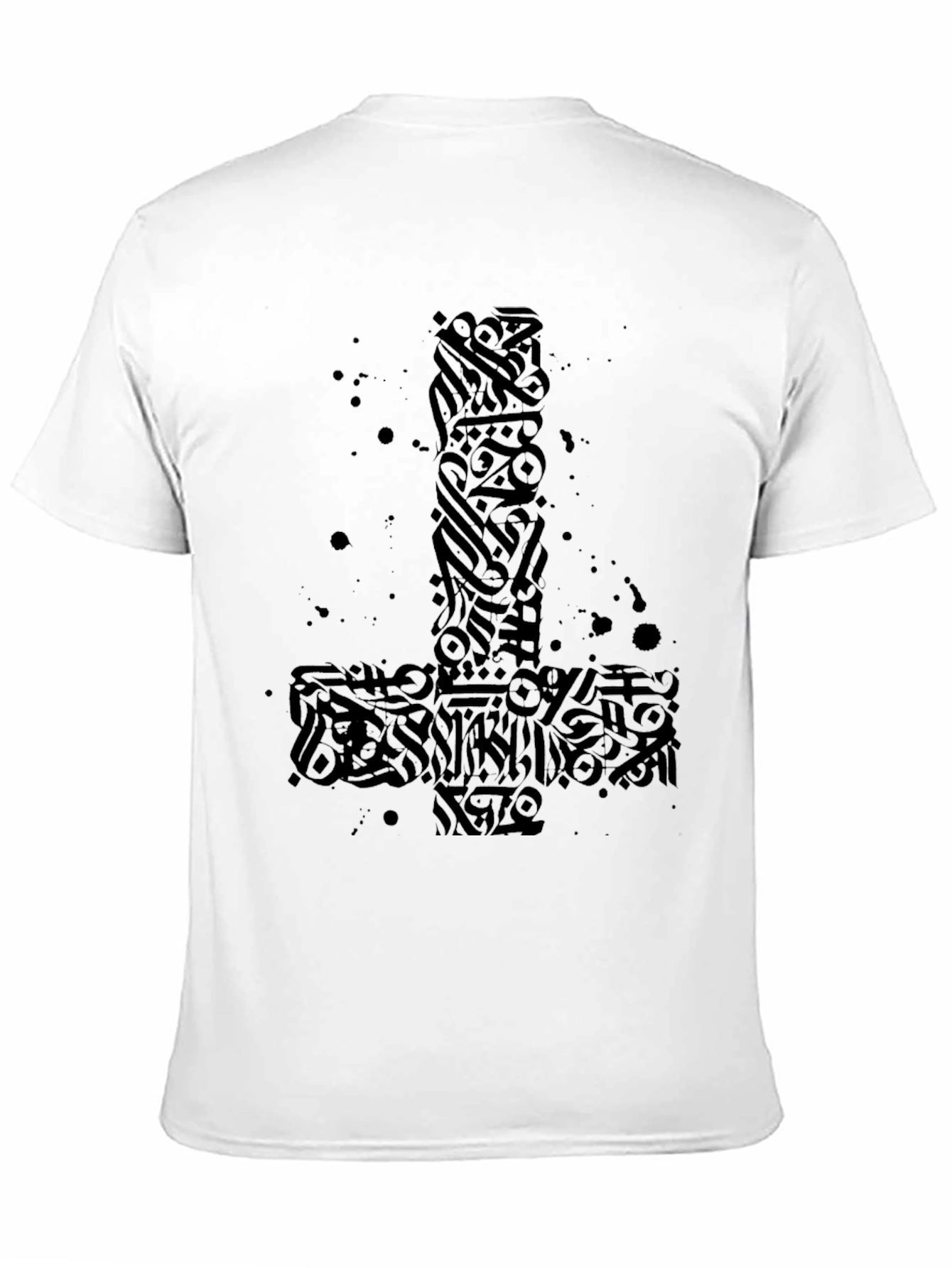 Inverted Cross Graphic Tee - Black