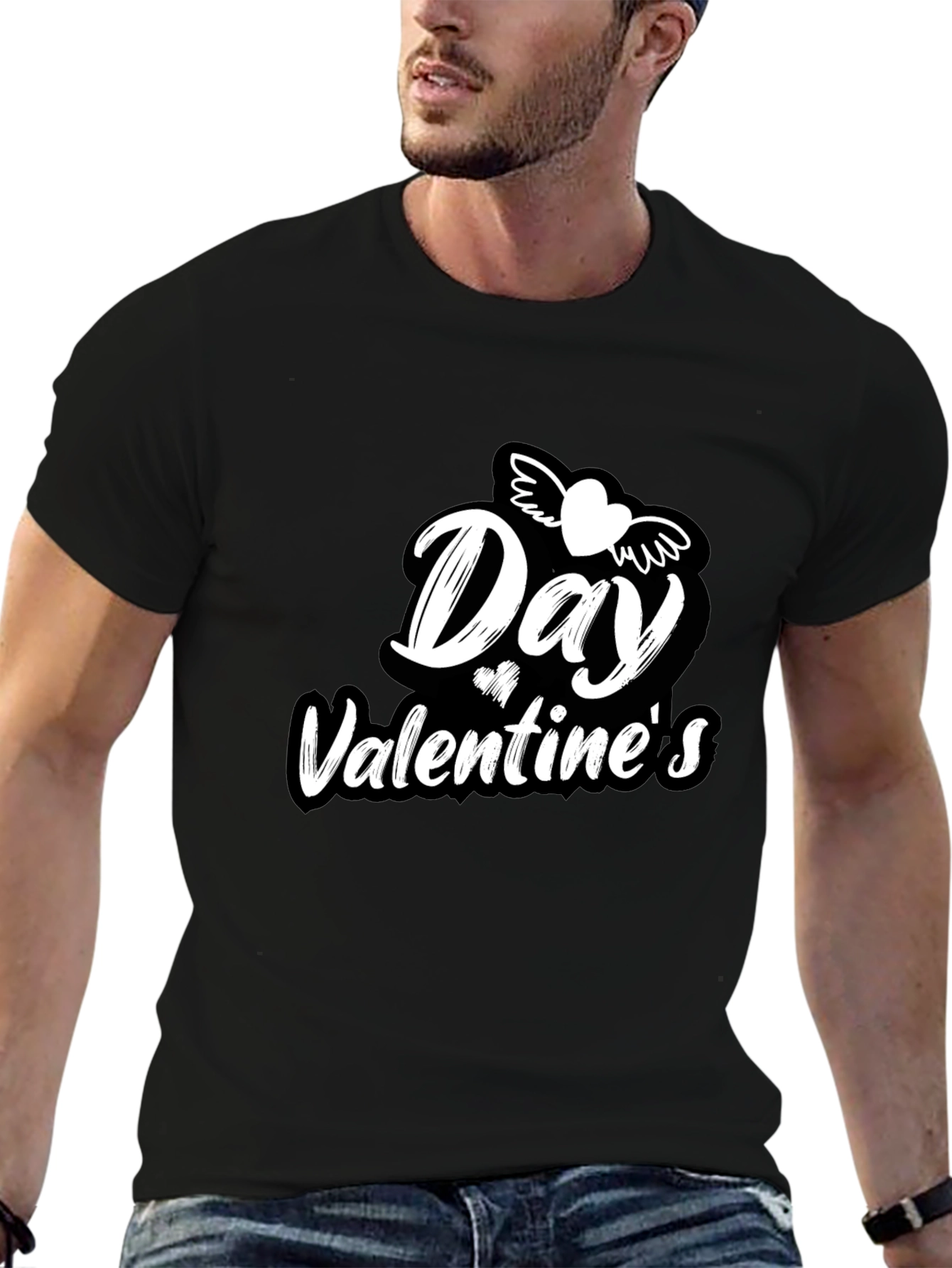 Valentines Day T-Shirt - Heart Wings Graphic Tee
