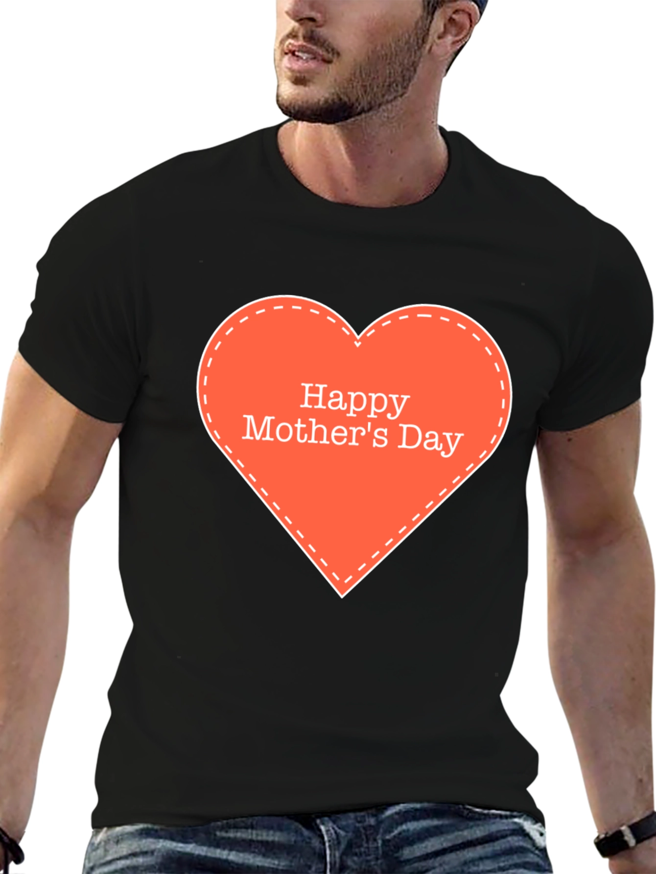 Happy Mothers Day Heart Graphic Tee