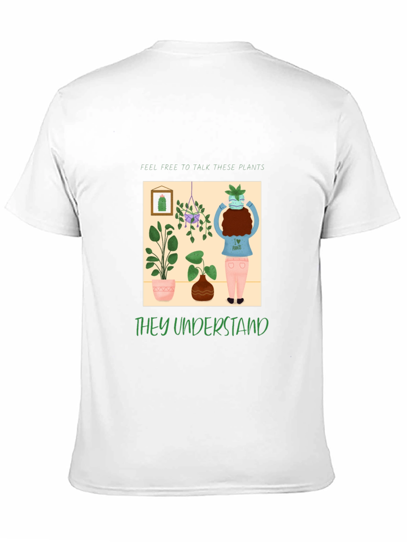 Talk to Plants Black T-Shirt - They Understand