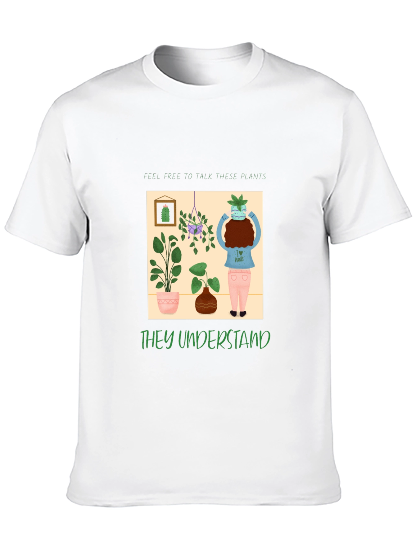 Talk to Plants Black T-Shirt - They Understand