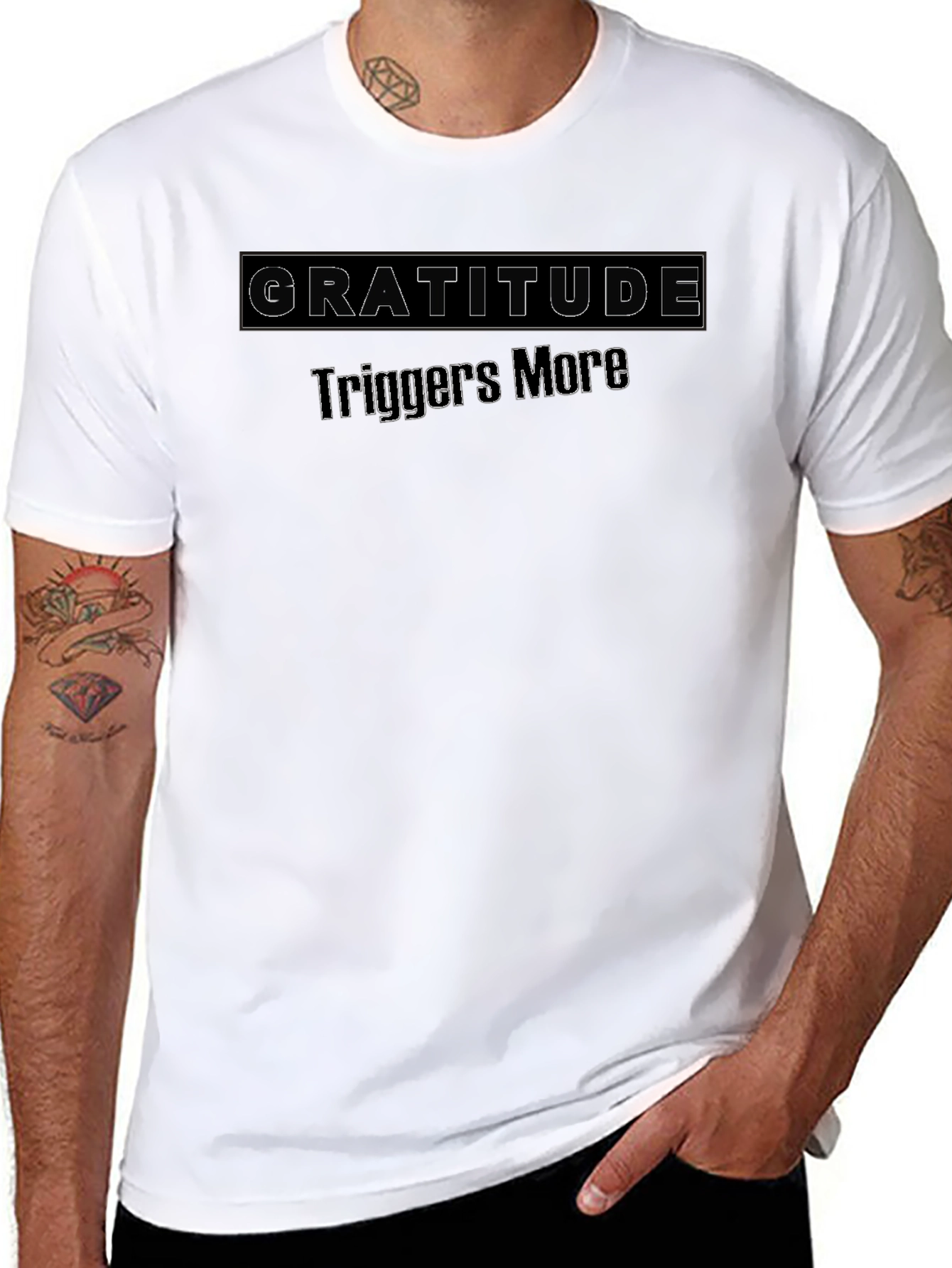 Gratitude Triggers More Black T-Shirt