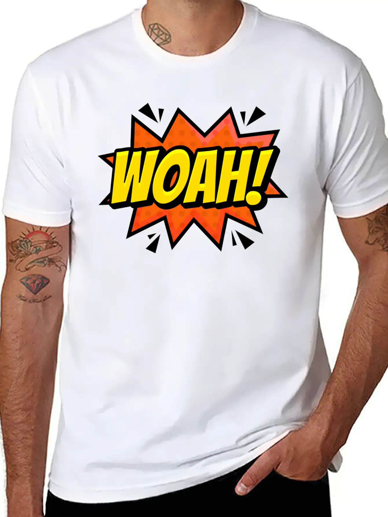 Woah Surprise Unisex Casual T-Shirt – Clean Design For Daily Comfort