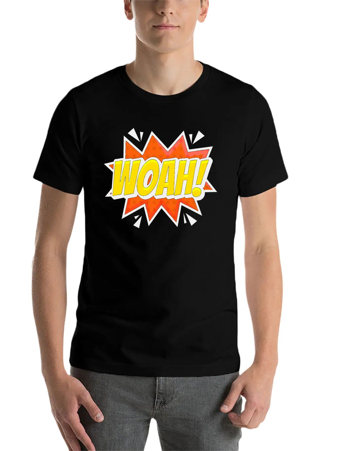 Woah Surprise Unisex Casual T-Shirt – Clean Design For Daily Comfort