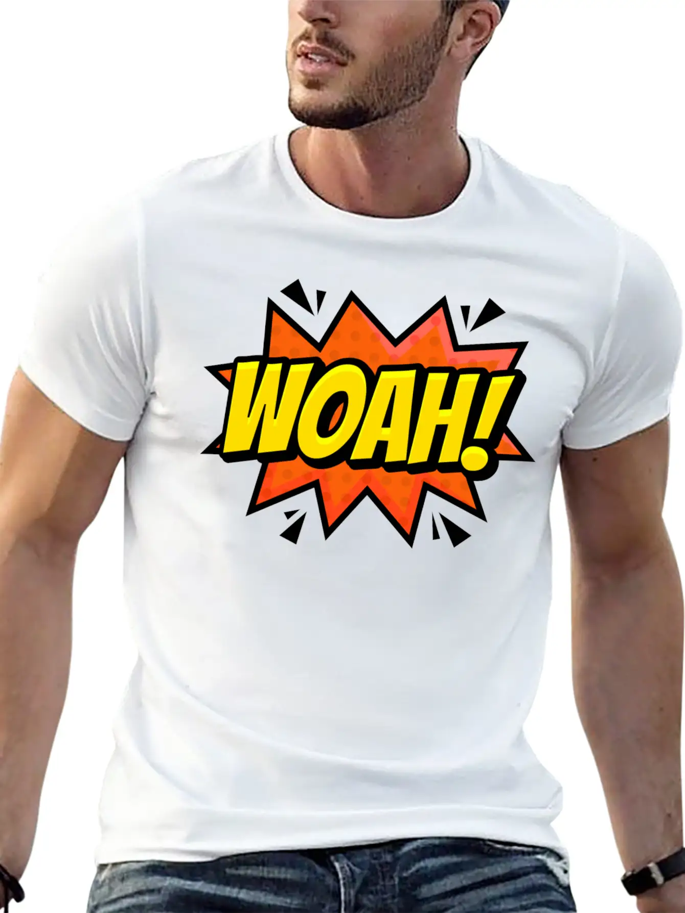 Woah Surprise Unisex Casual T-Shirt – Clean Design For Daily Comfort