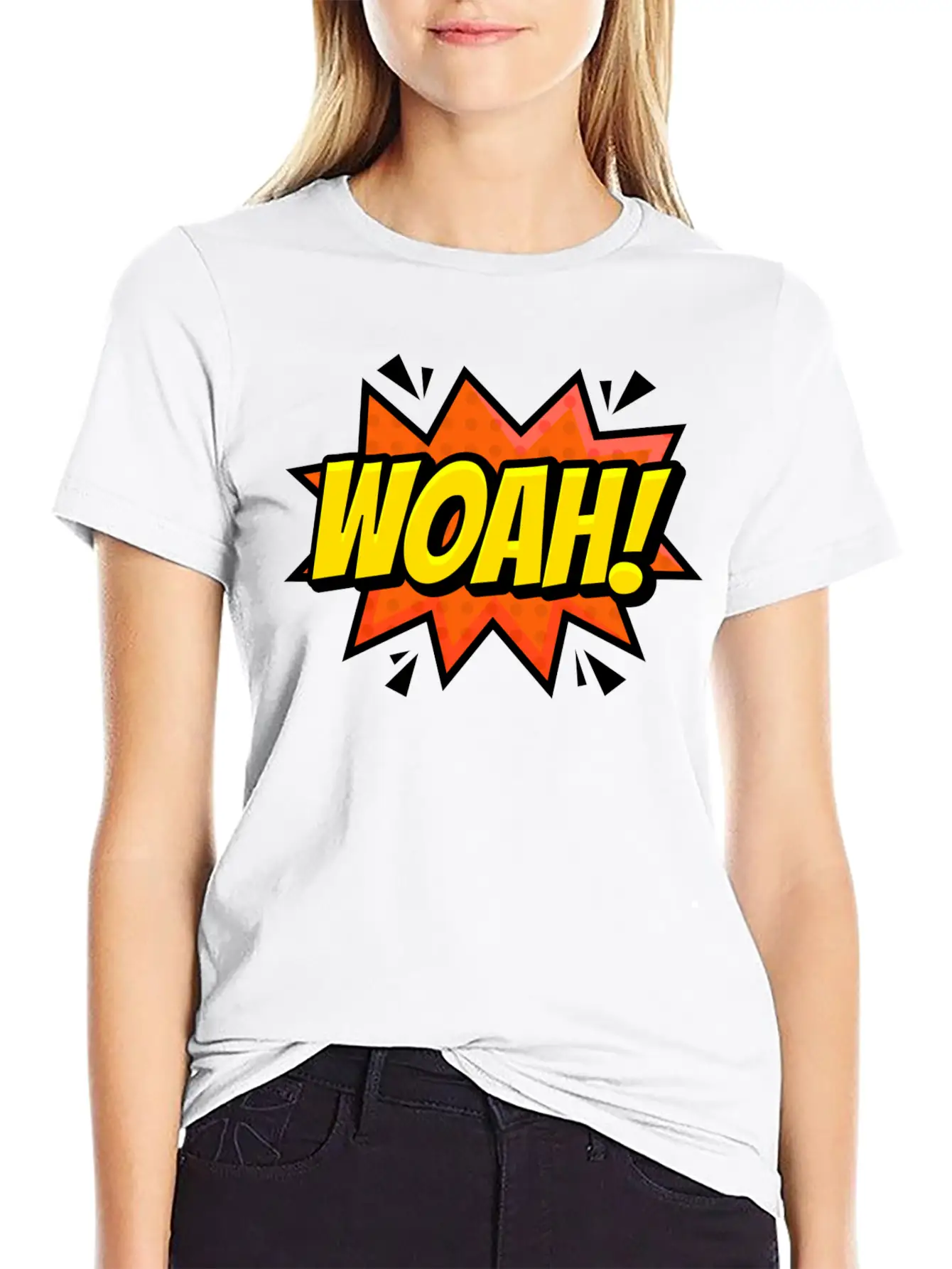 Woah Surprise Unisex Casual T-Shirt – Clean Design For Daily Comfort