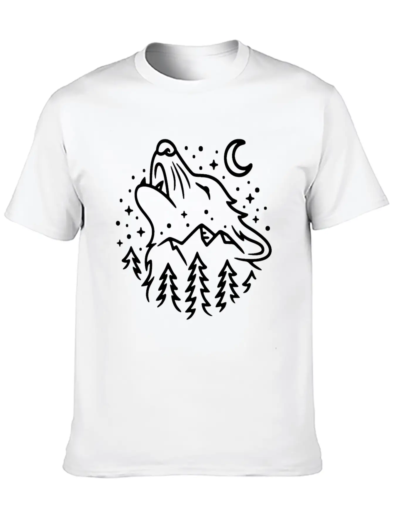 Wolf Dog Wolf Head Wolves - Wolf Unisex Casual T-Shirt – Clean Design For Daily Comfort