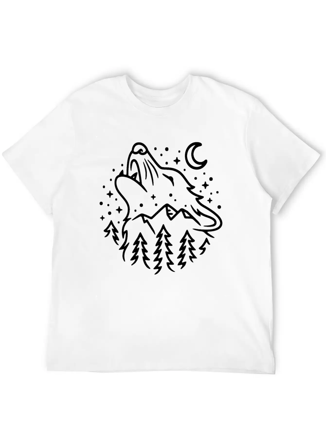 Wolf Dog Wolf Head Wolves - Wolf Unisex Casual T-Shirt – Clean Design For Daily Comfort