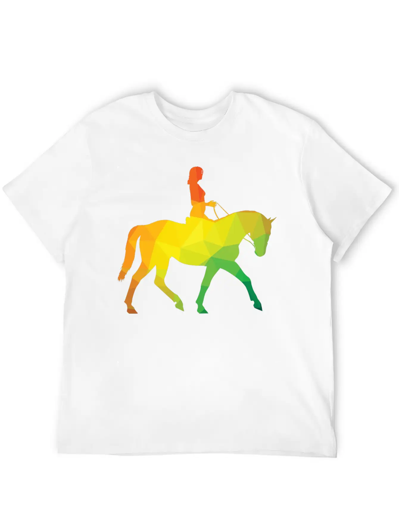 Woman Riding A Horse Unisex Casual T-Shirt – Clean Design For Daily Comfort
