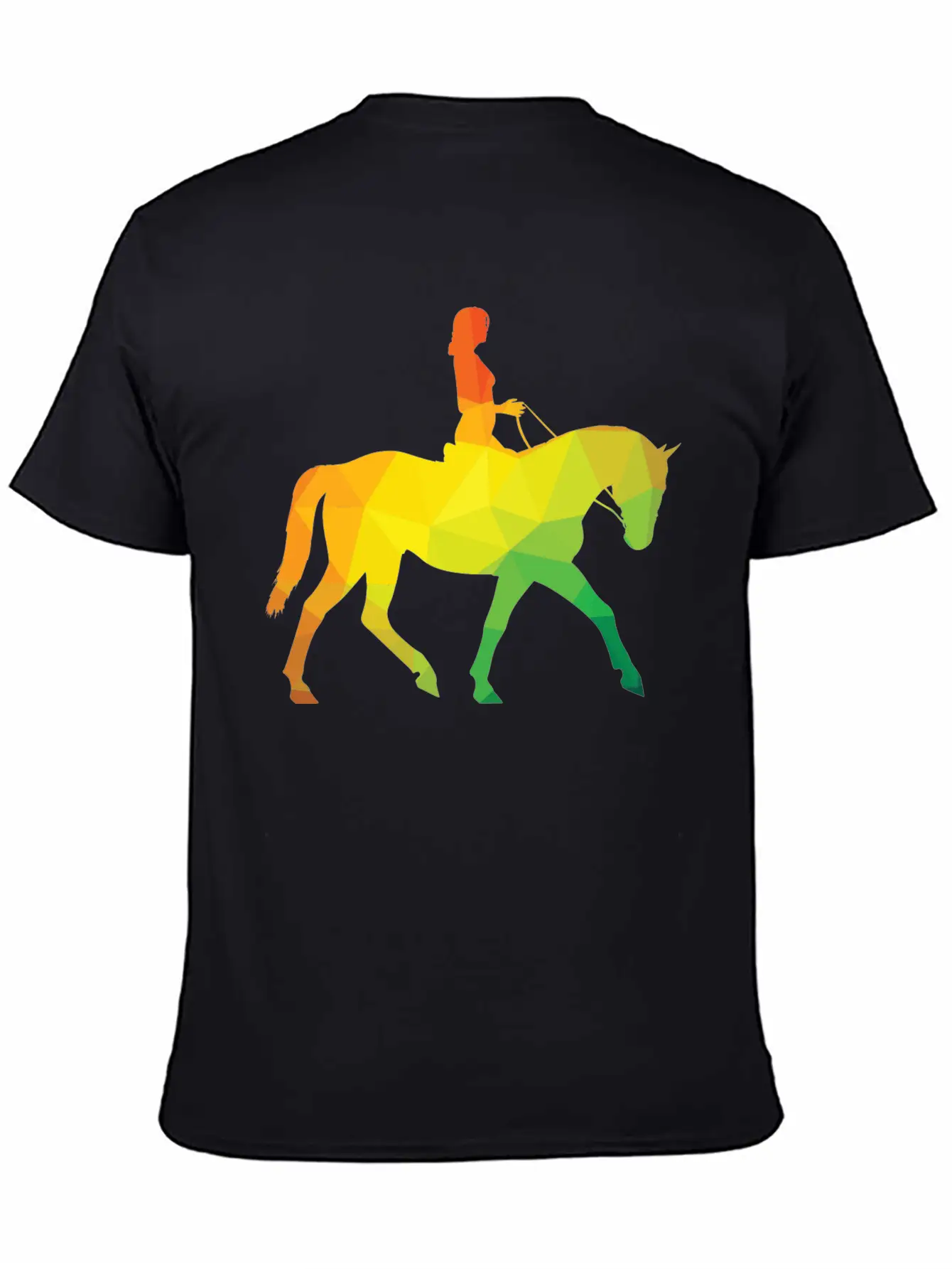 Woman Riding A Horse Unisex Casual T-Shirt – Clean Design For Daily Comfort