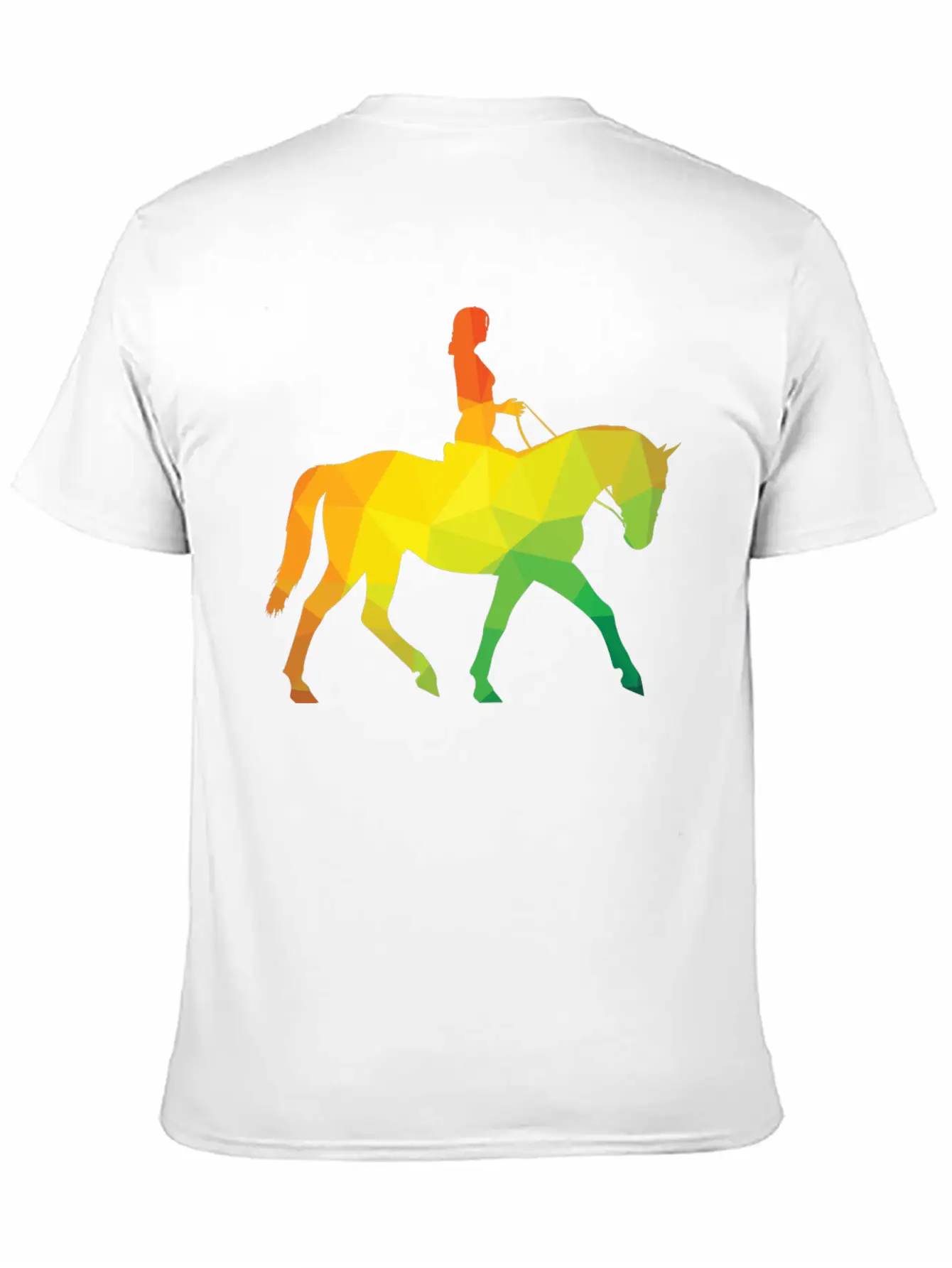 Woman Riding A Horse Unisex Casual T-Shirt – Clean Design For Daily Comfort