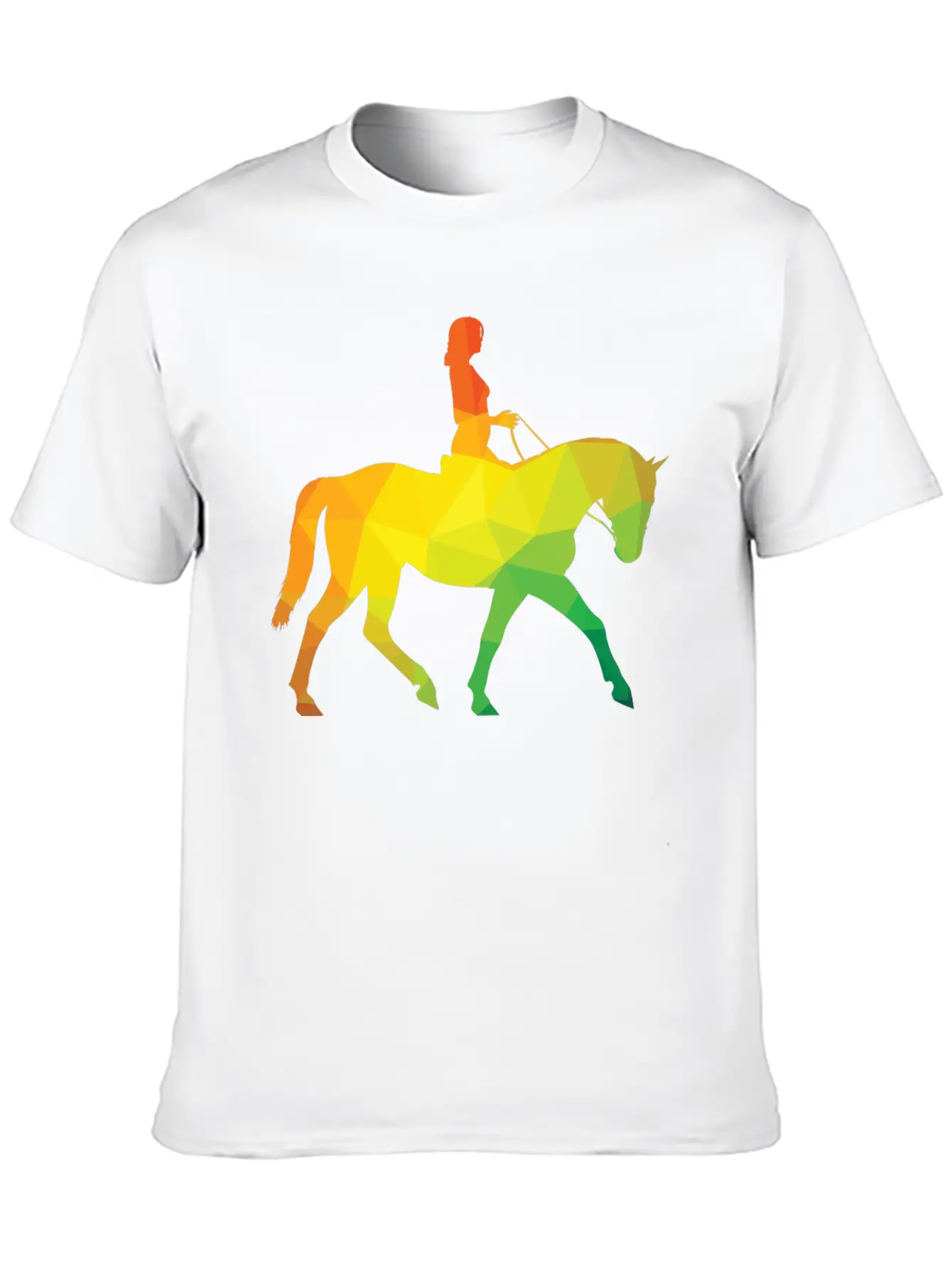 Woman Riding A Horse Unisex Casual T-Shirt – Clean Design For Daily Comfort
