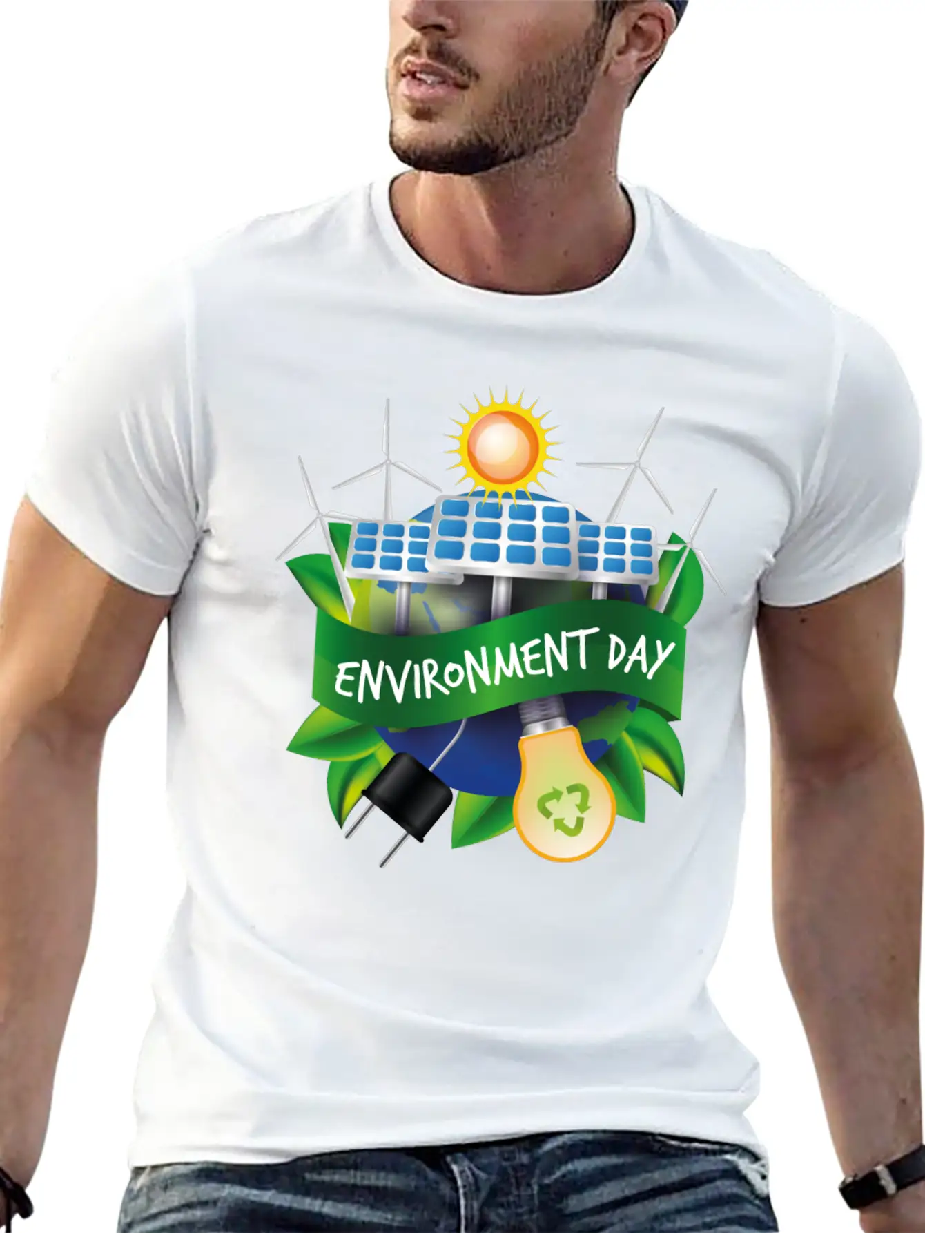 World Environment Day Working Together To Protect Unisex Casual T-Shirt – Clean Design For Daily Comfort