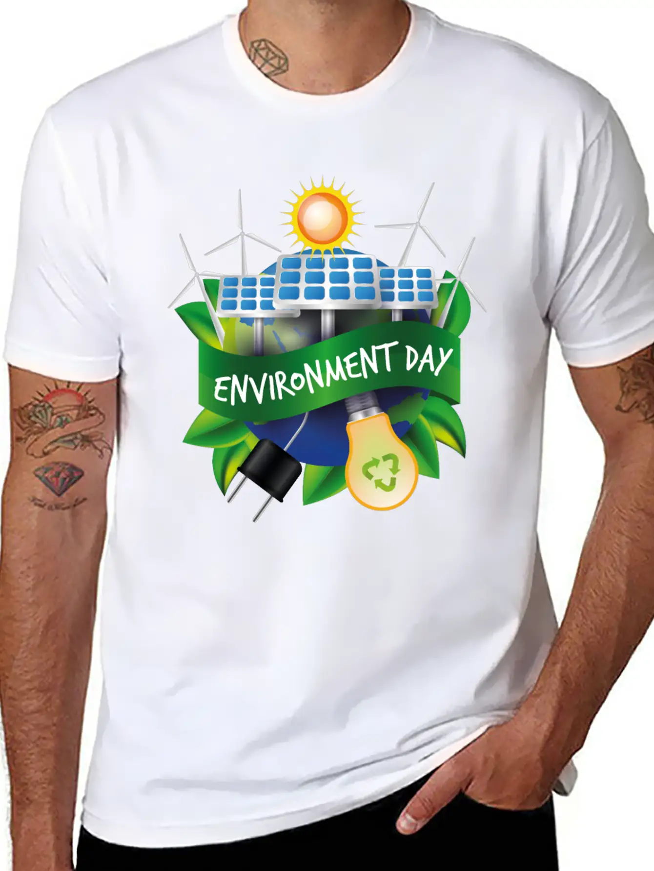 World Environment Day Working Together To Protect Unisex Casual T-Shirt – Clean Design For Daily Comfort