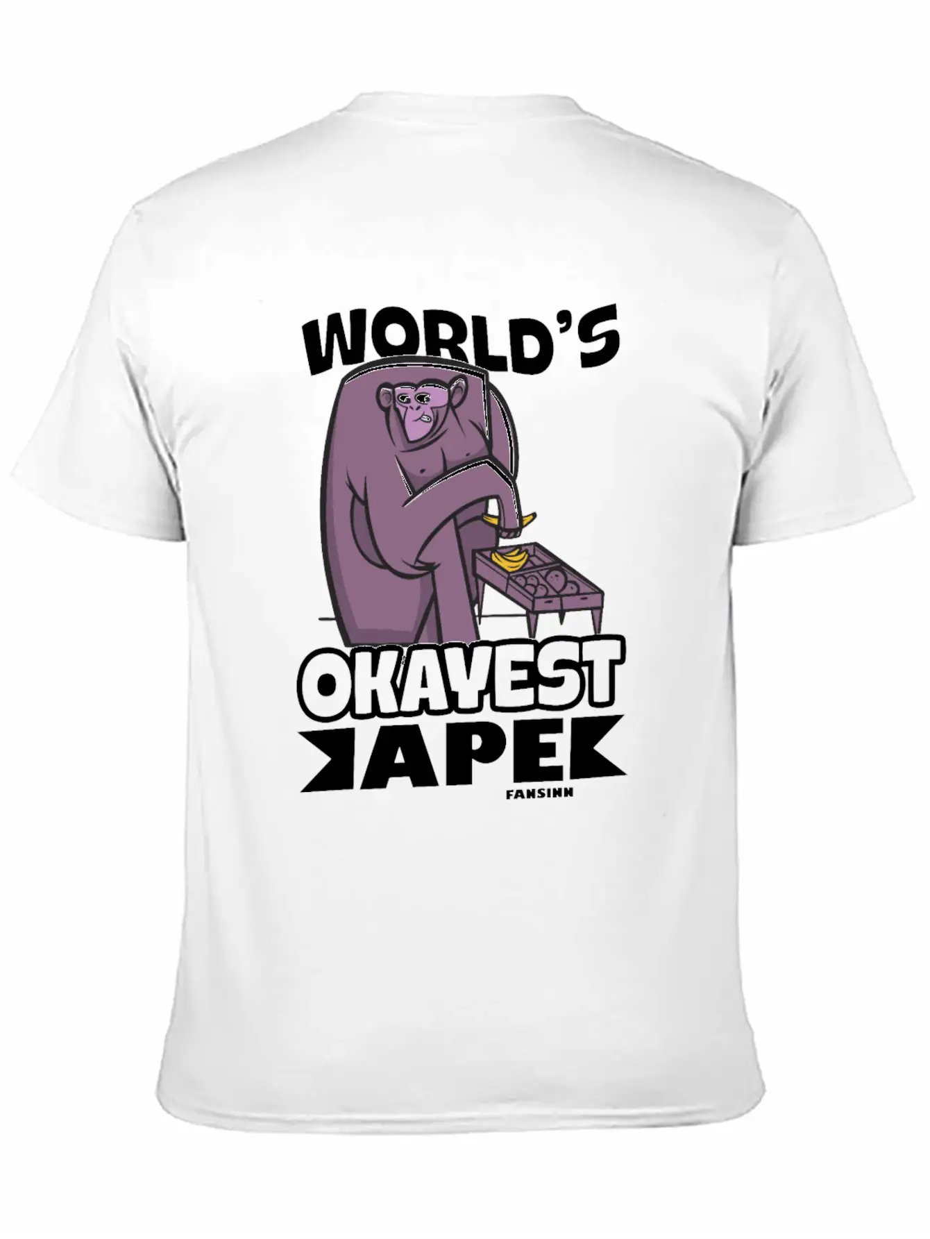 World's Okayest Ape Unisex Casual T-Shirt – Clean Design For Daily Comfort