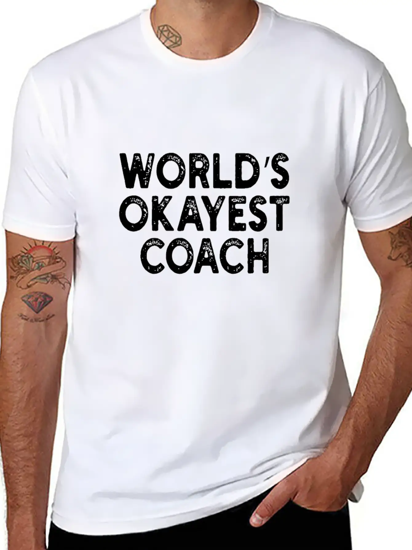 World's Okayest Coach Coach Unisex Casual T-Shirt – Clean Design For Daily Comfort