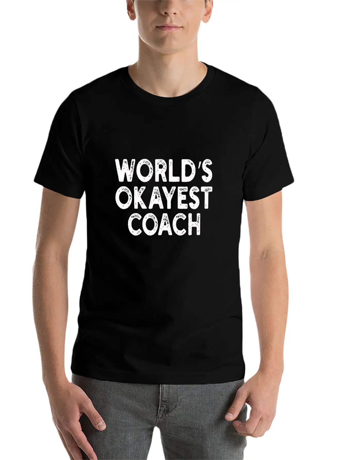 World's Okayest Coach Coach Unisex Casual T-Shirt – Clean Design For Daily Comfort