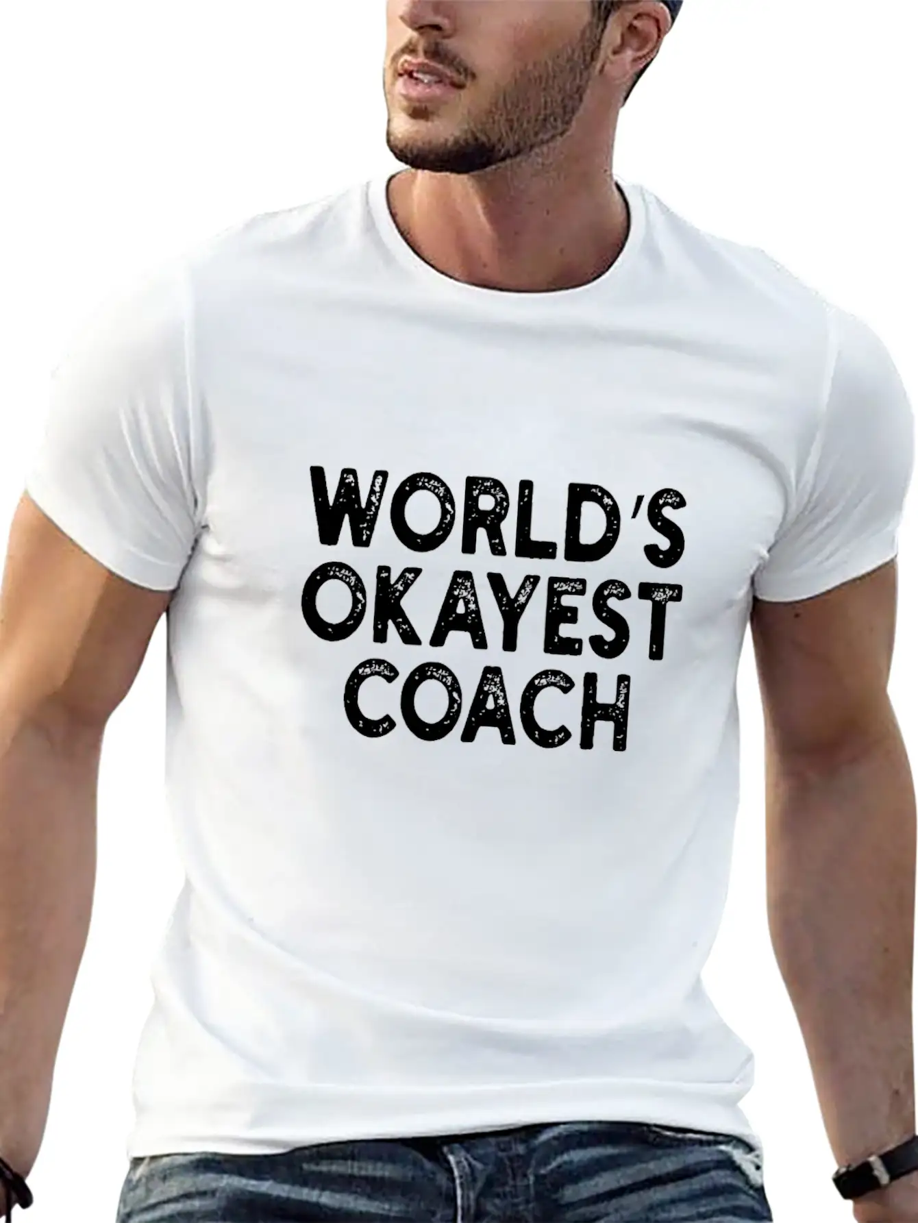 World's Okayest Coach Coach Unisex Casual T-Shirt – Clean Design For Daily Comfort