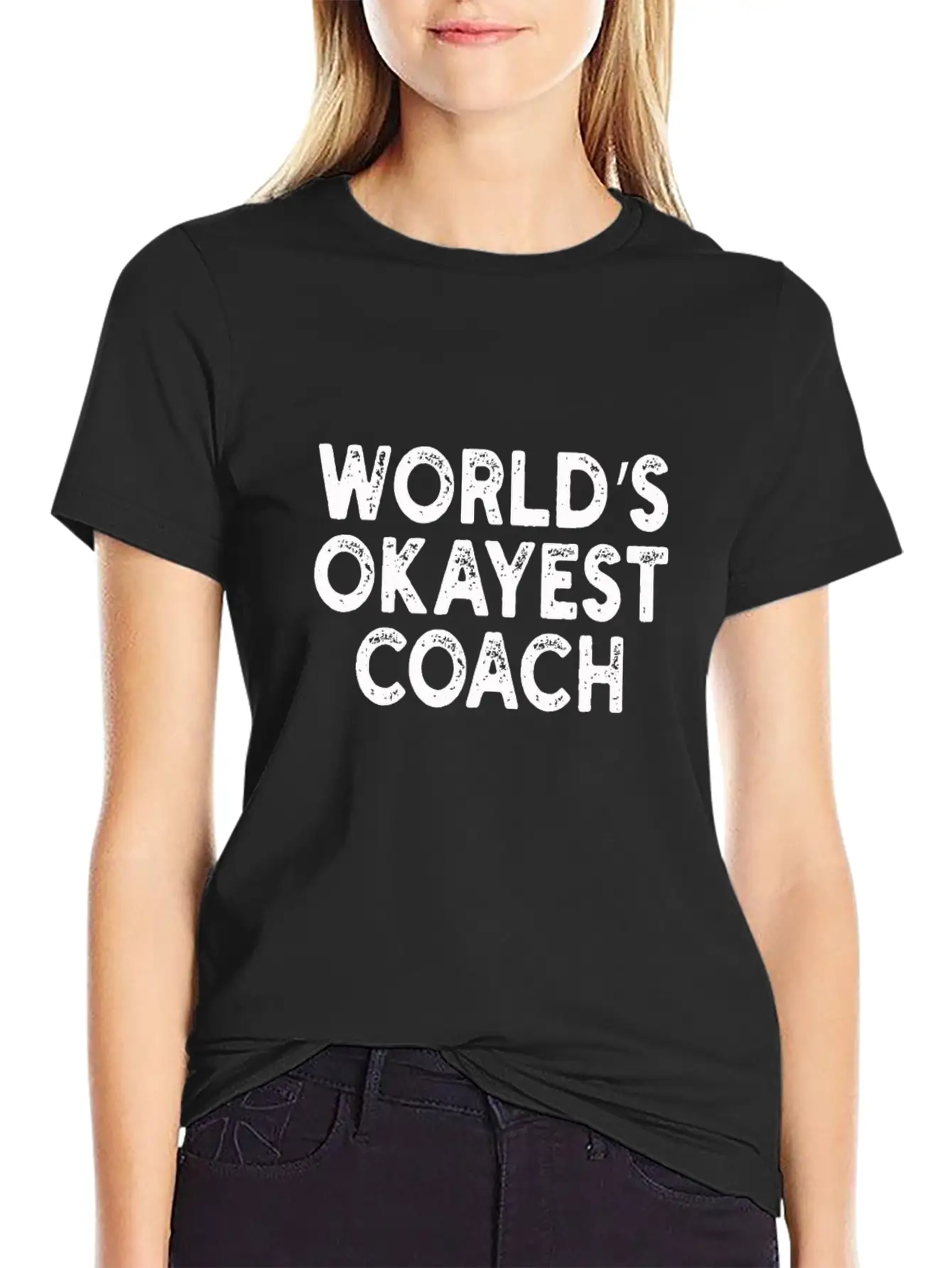 World's Okayest Coach Coach Unisex Casual T-Shirt – Clean Design For Daily Comfort