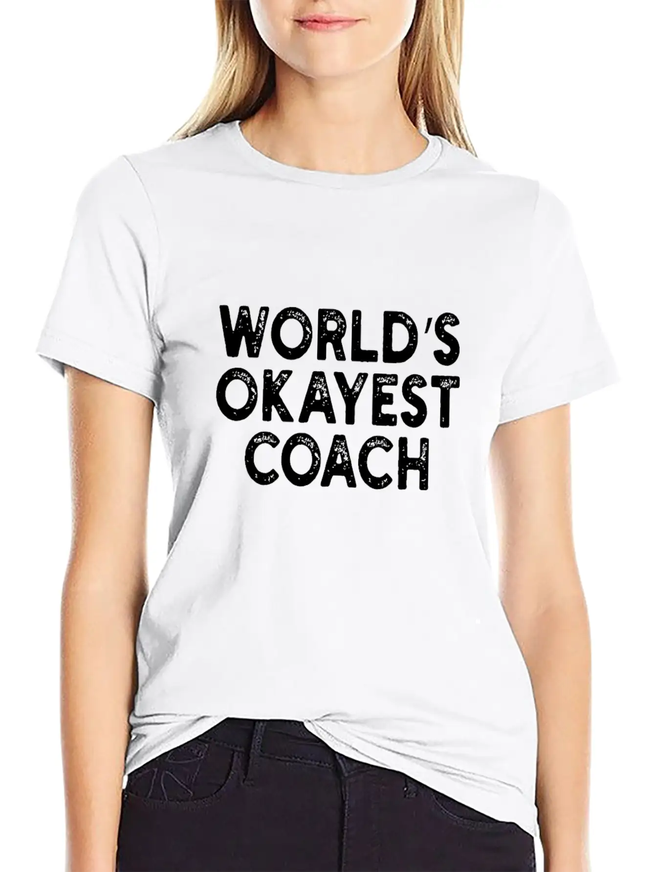World's Okayest Coach Coach Unisex Casual T-Shirt – Clean Design For Daily Comfort
