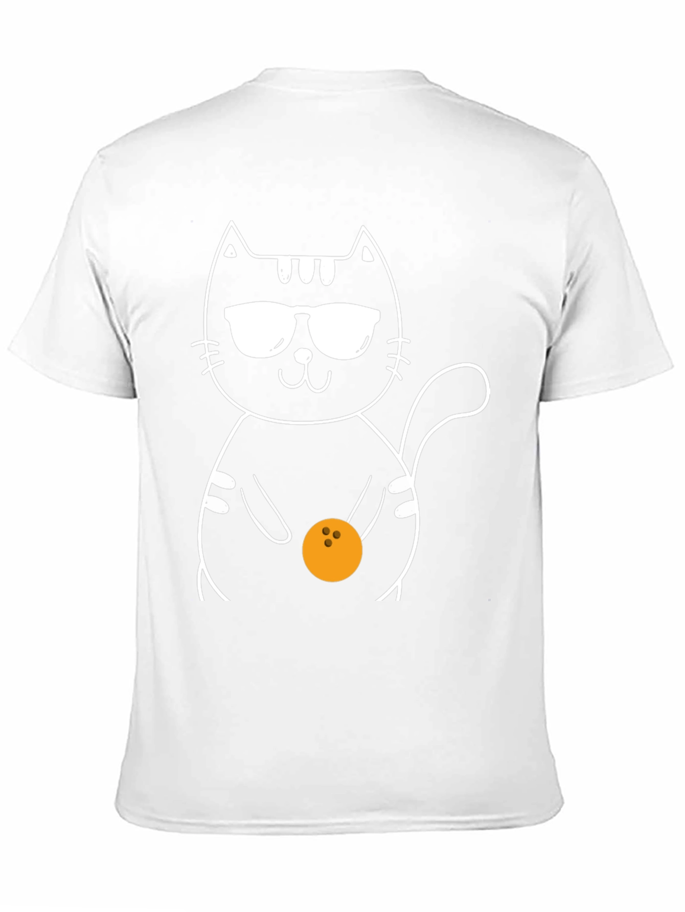 Cool Cat Bowling T-Shirt - Black Graphic Tee