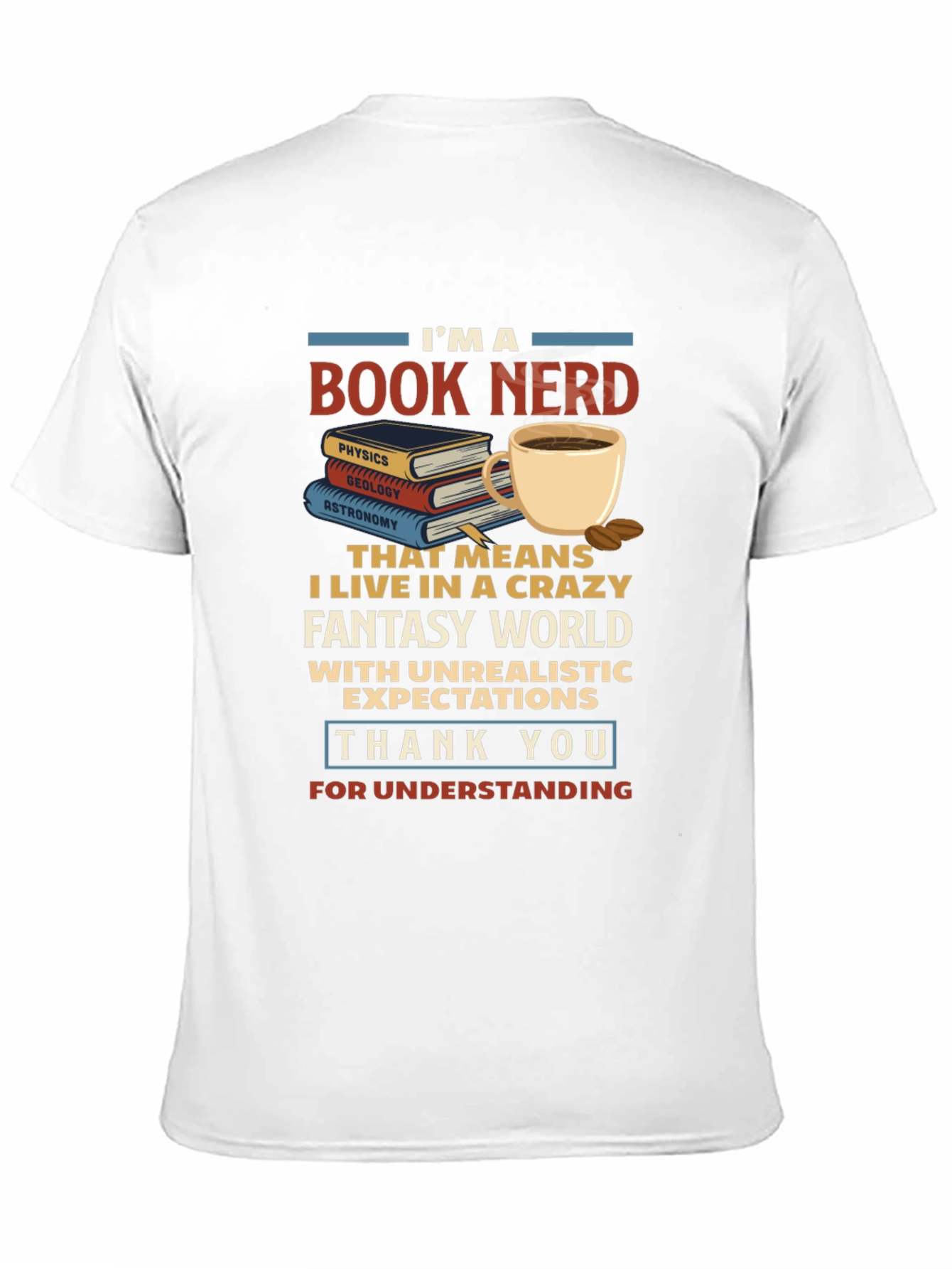 Book Nerd T-Shirt - Crazy Fantasy World