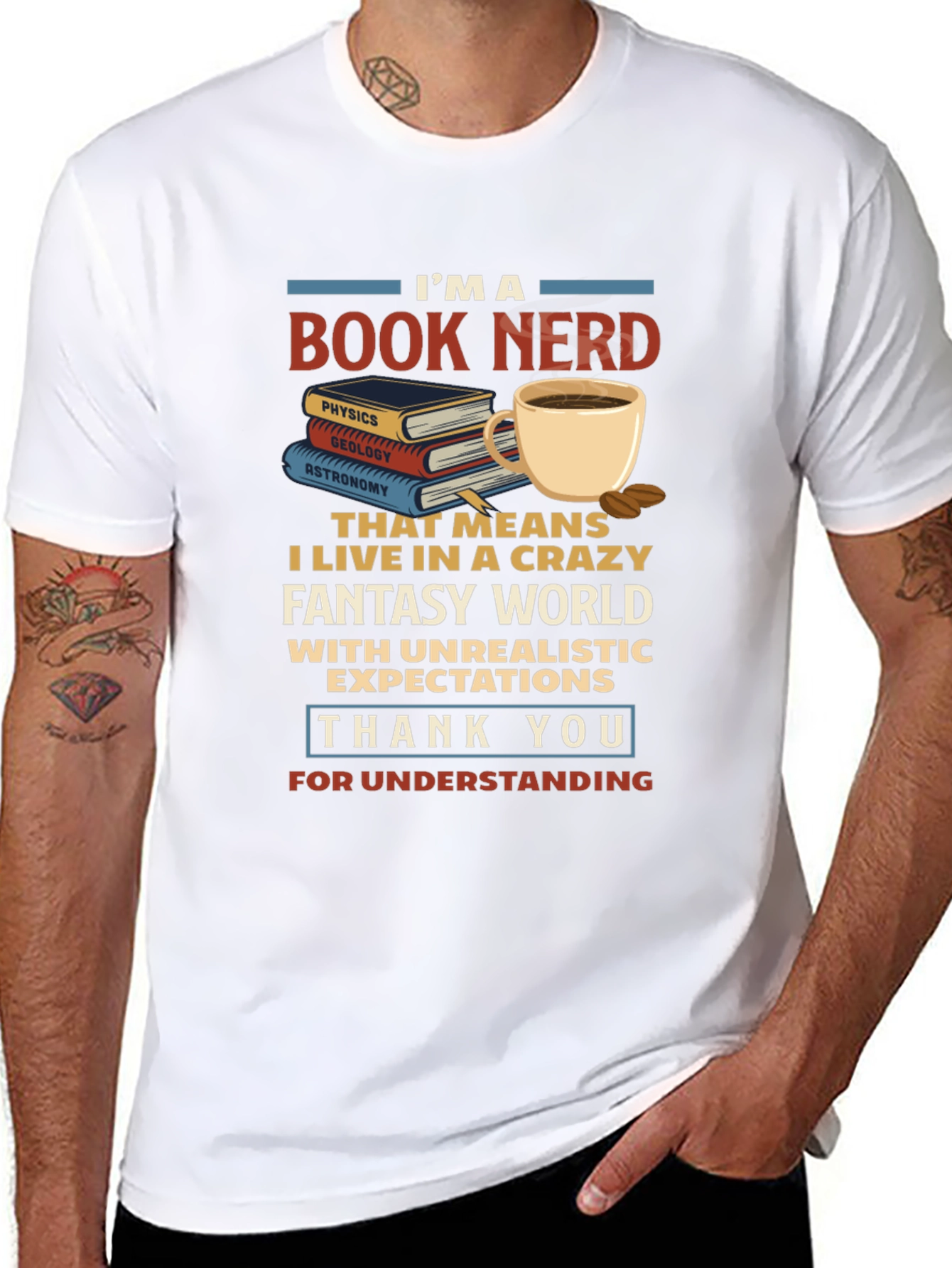 Book Nerd T-Shirt - Crazy Fantasy World