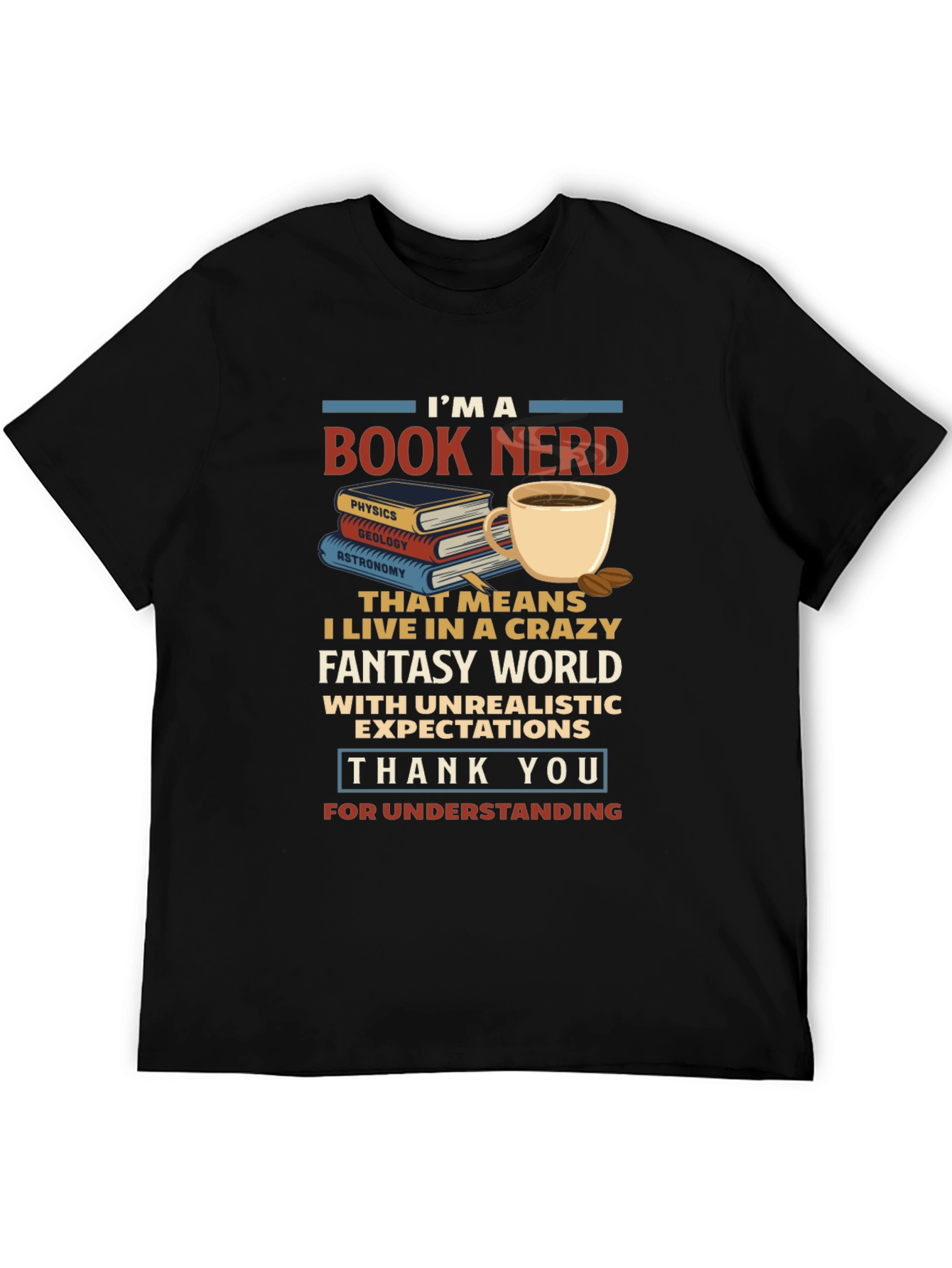 Book Nerd T-Shirt - Crazy Fantasy World