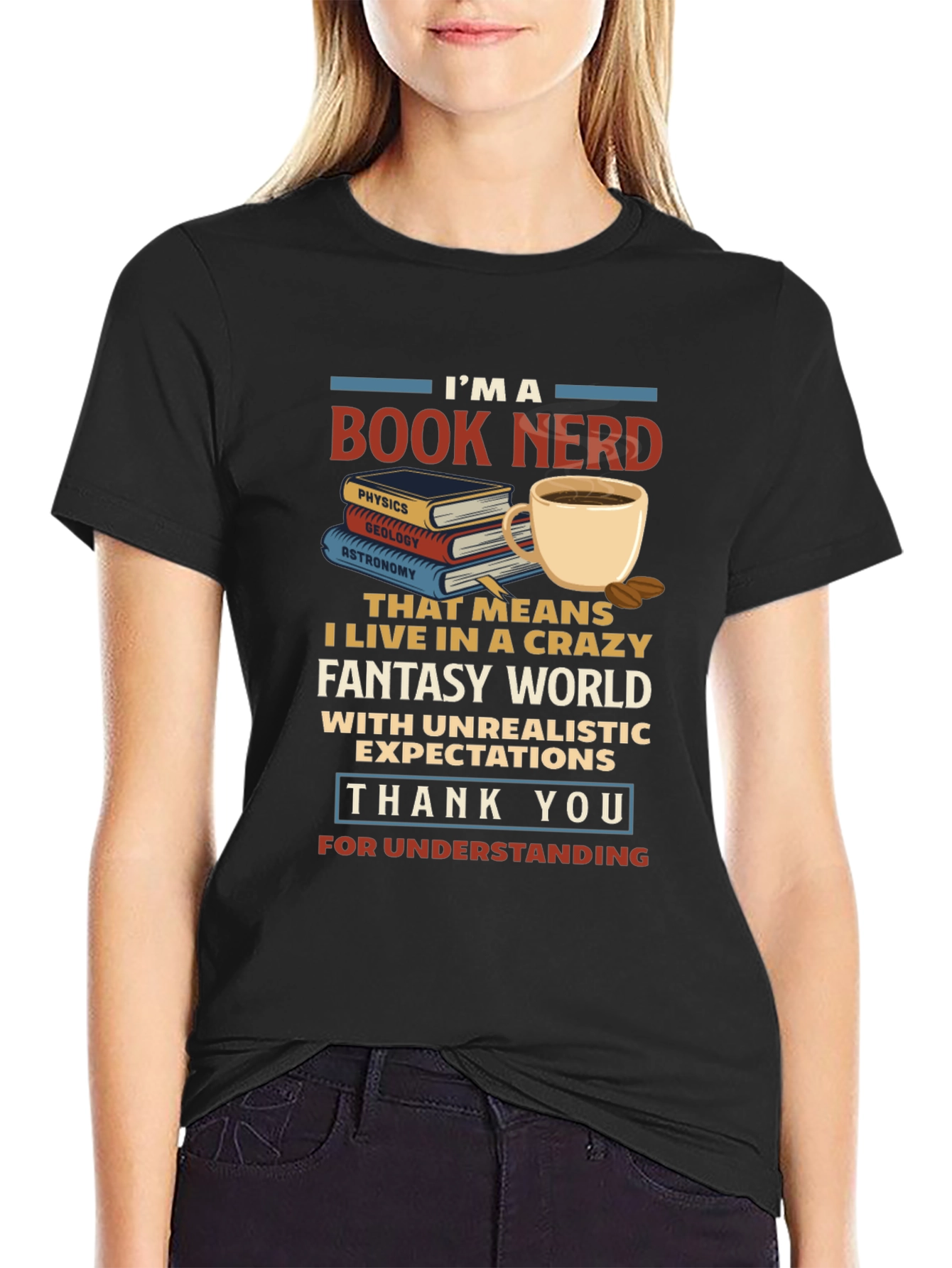 Book Nerd T-Shirt - Crazy Fantasy World