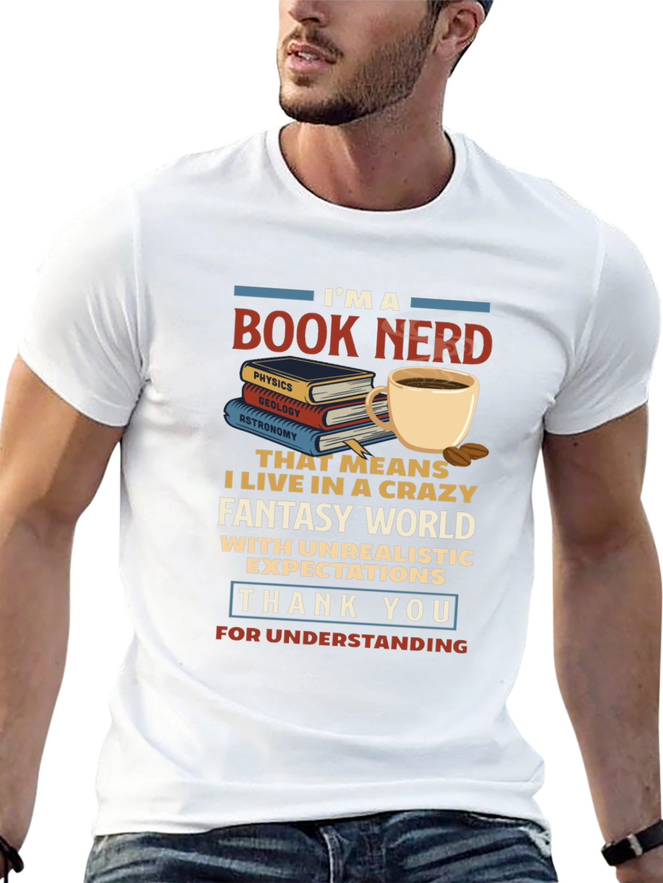 Book Nerd T-Shirt - Crazy Fantasy World