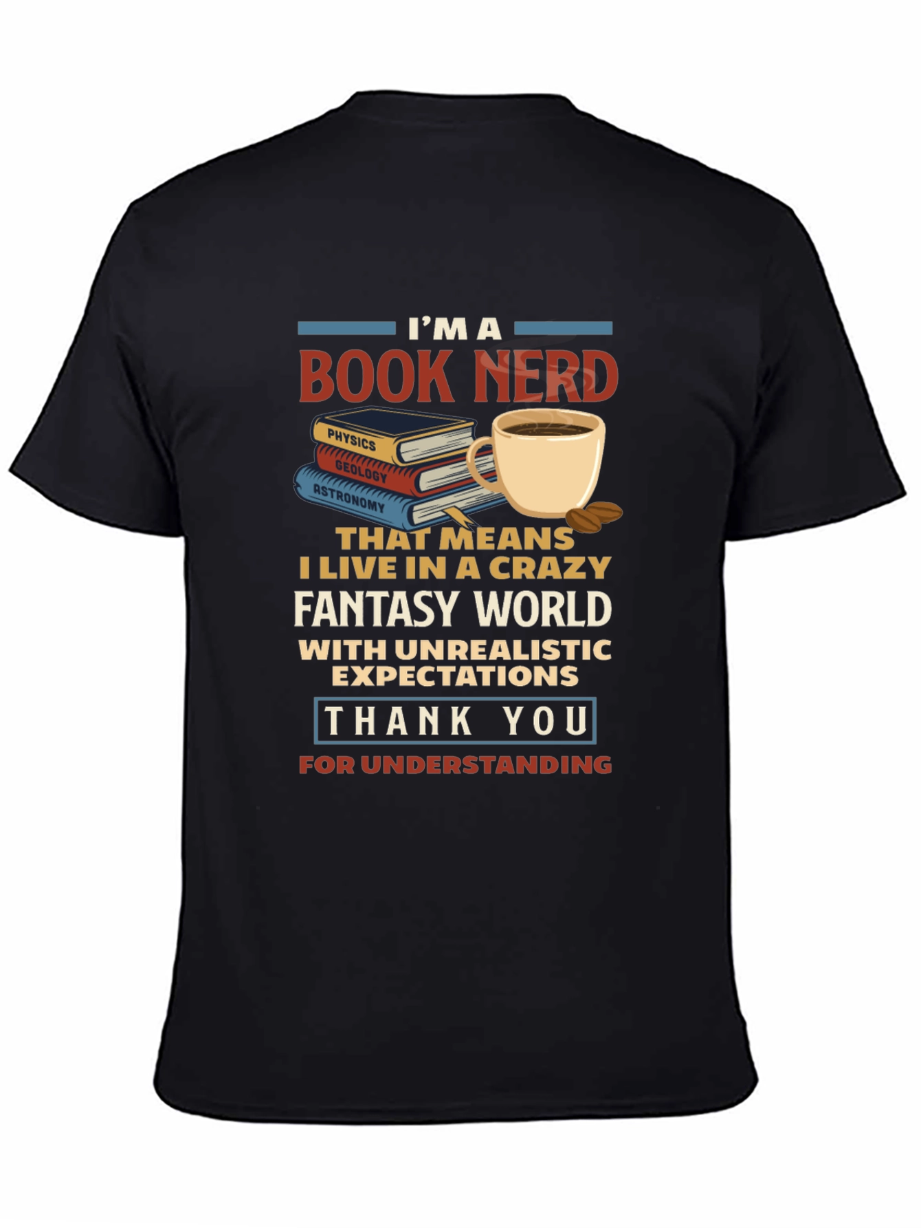 Book Nerd T-Shirt - Crazy Fantasy World