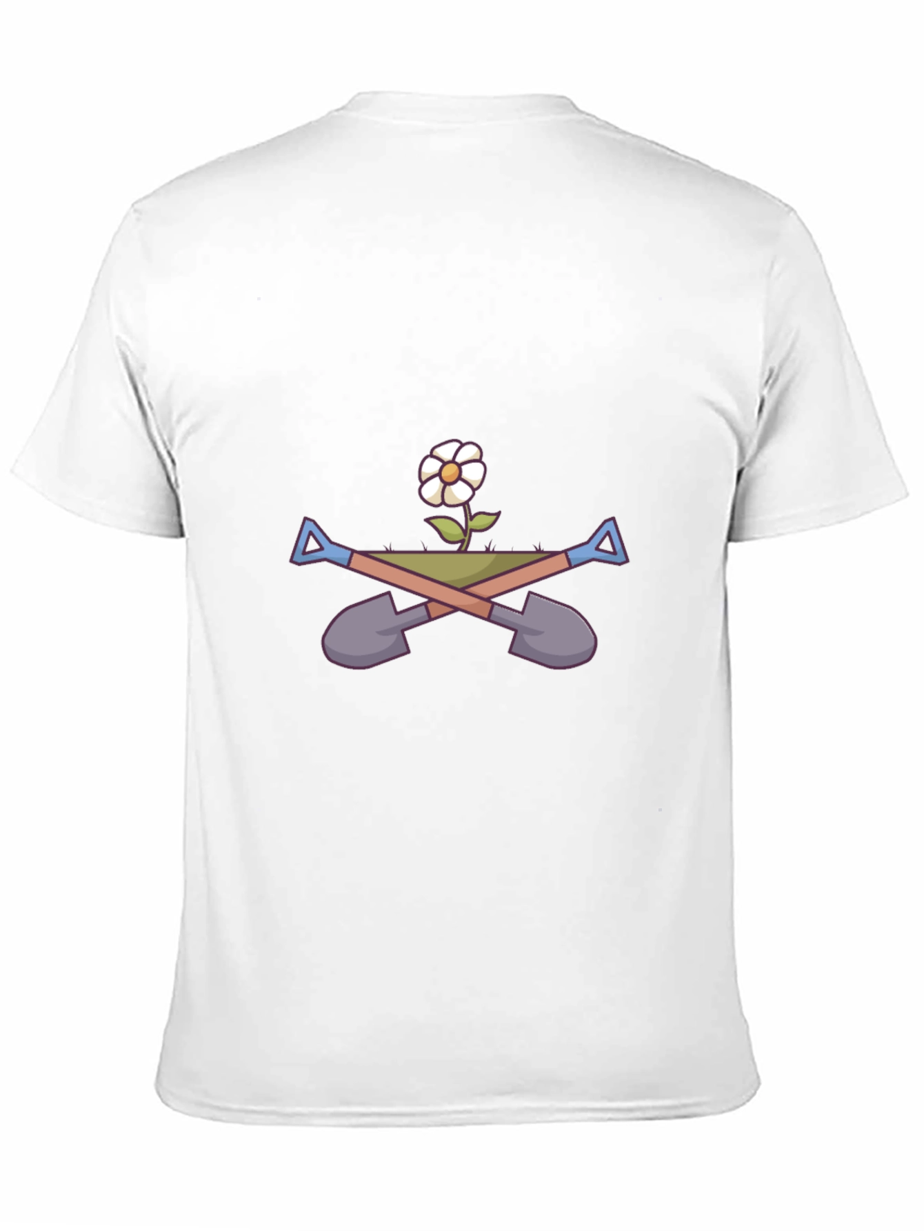 Gardener T-Shirt - Flower & Shovel Graphic Tee