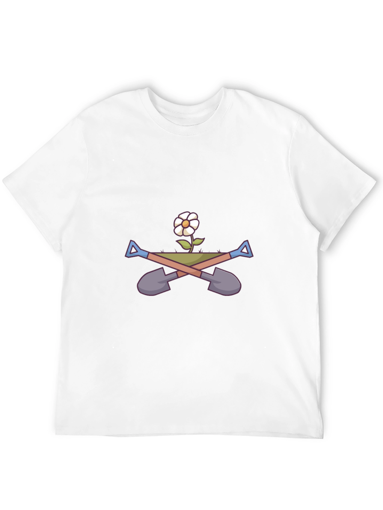Gardener T-Shirt - Flower & Shovel Graphic Tee