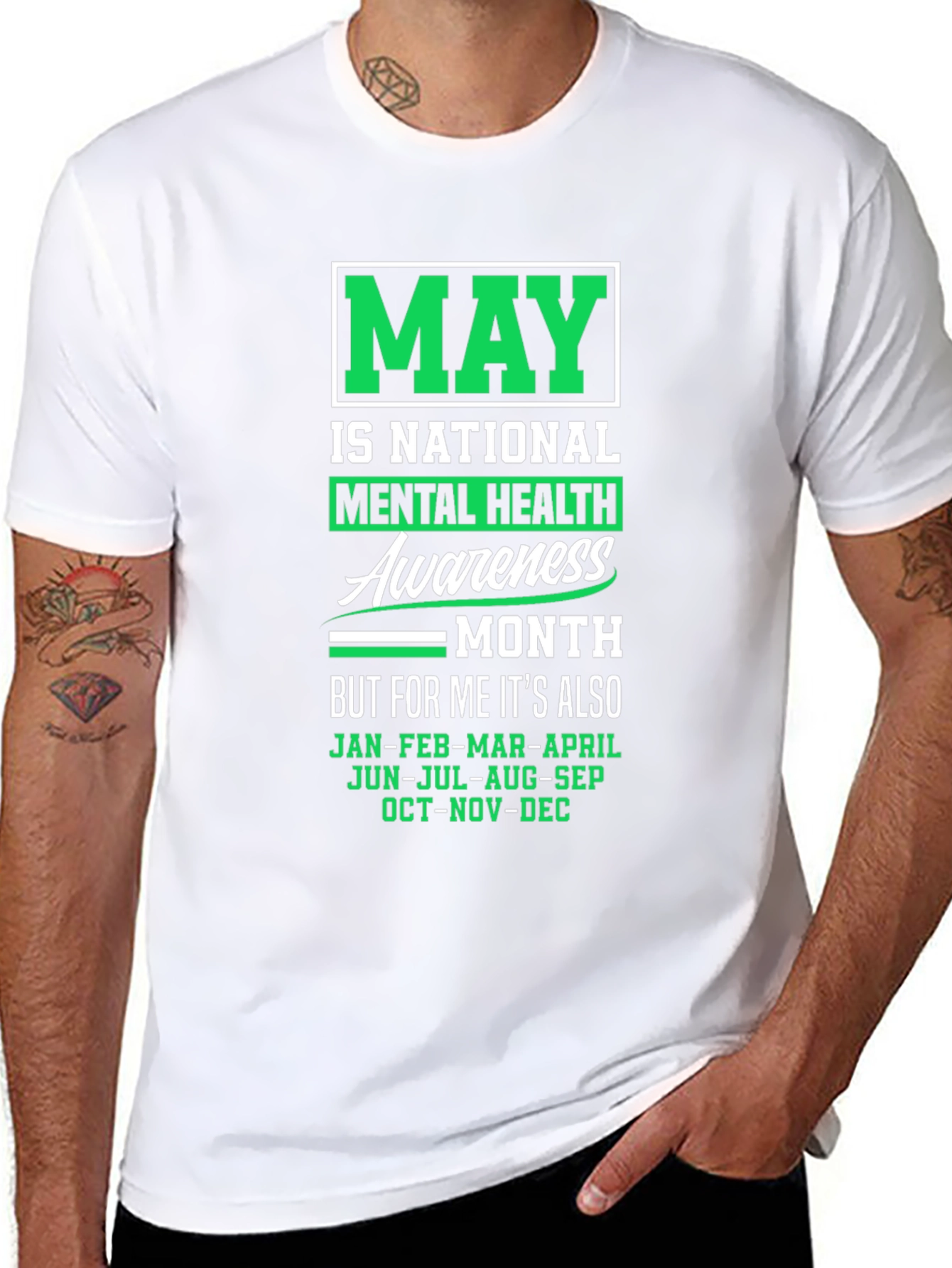 Mental Health Awareness T-Shirt - May is Every Month