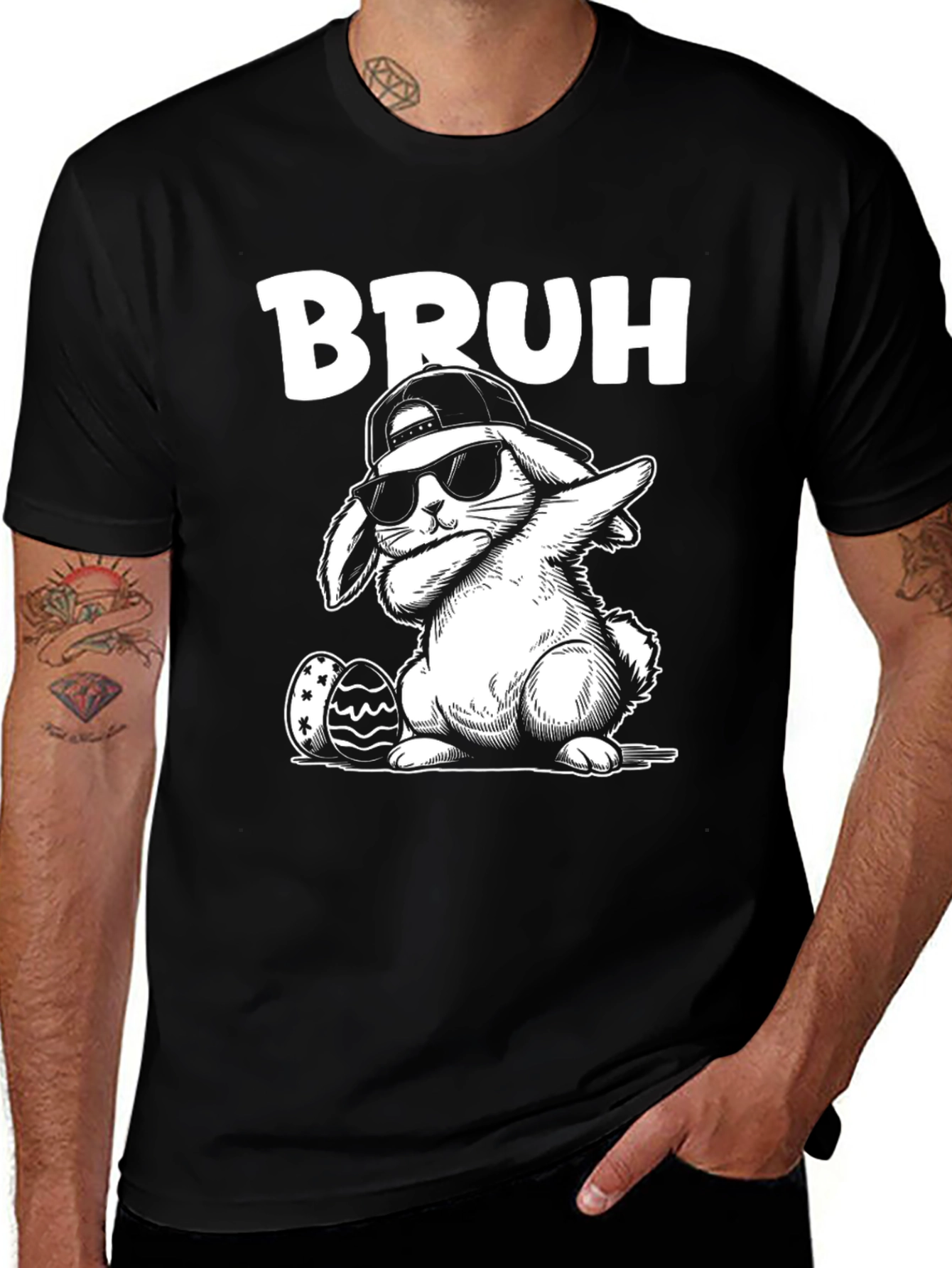 Bruh Easter Bunny Dab T-Shirt