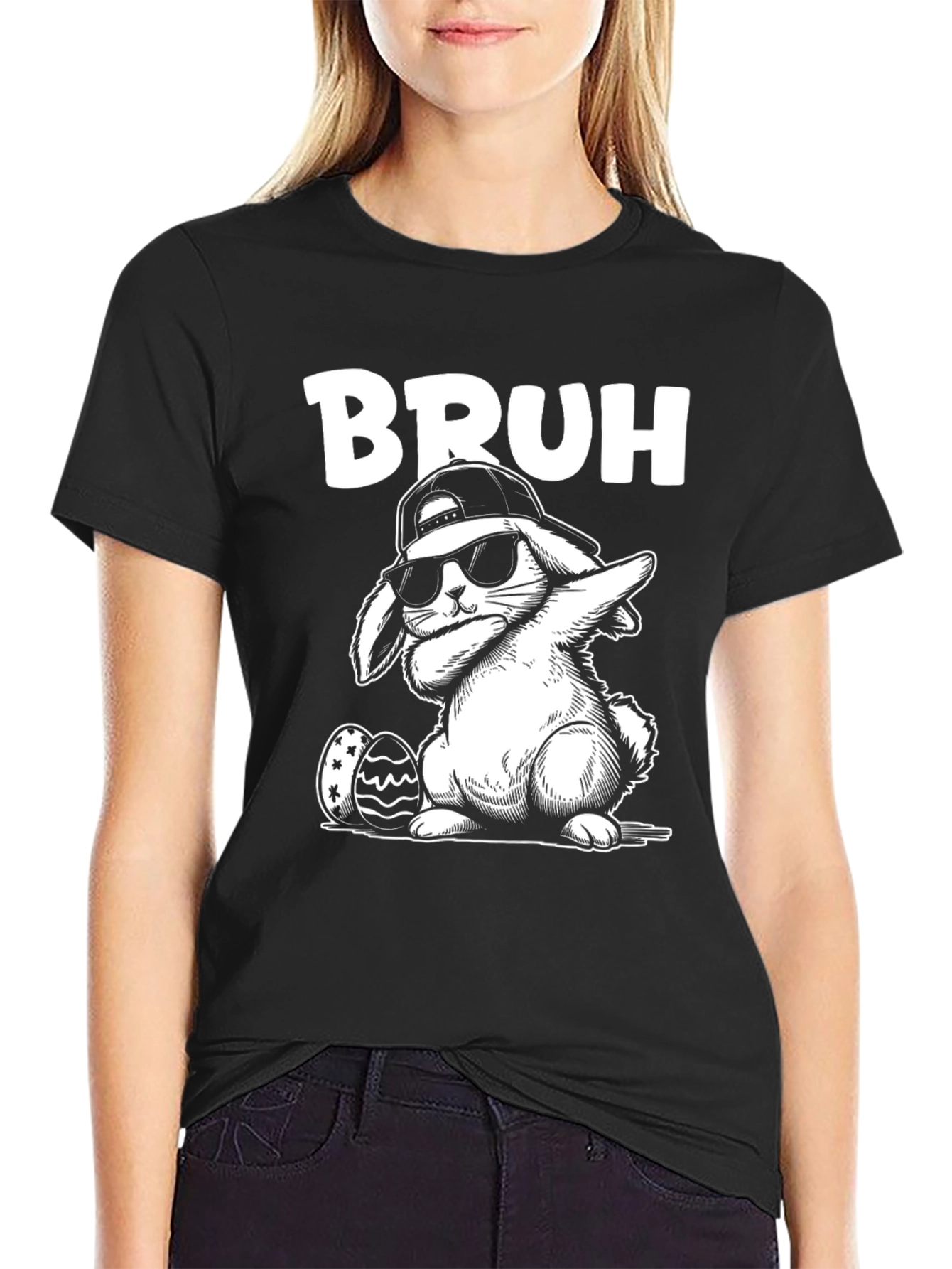 Bruh Easter Bunny Dab T-Shirt