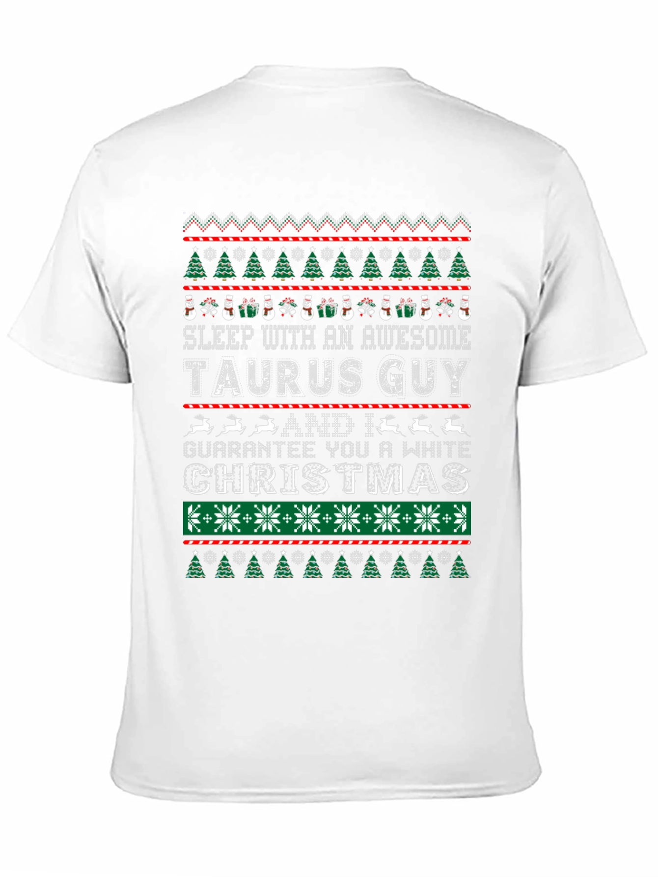 Taurus Guy Ugly Christmas Sweater Graphic Tee