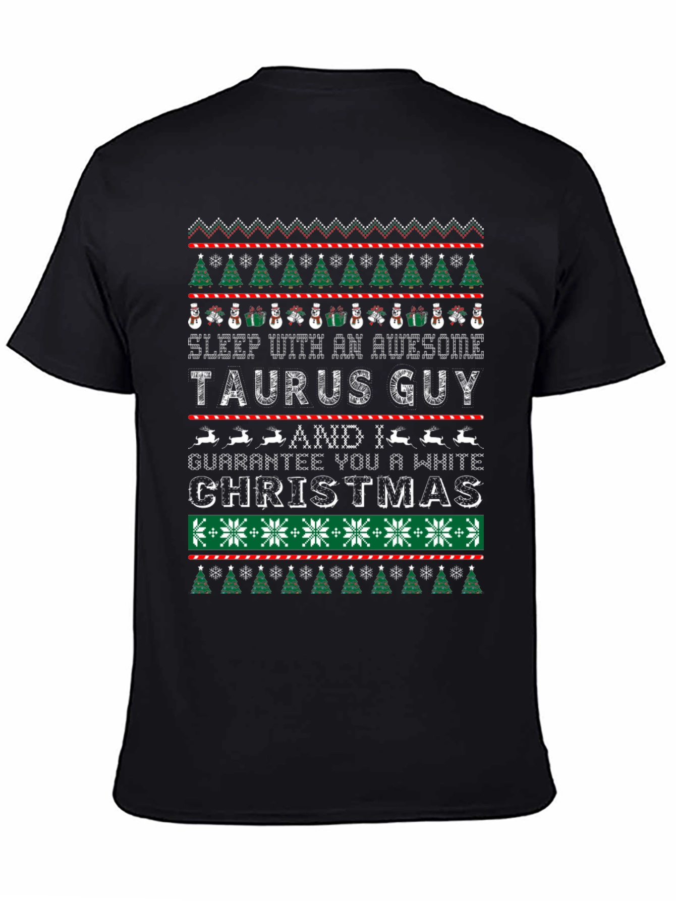 Taurus Guy Ugly Christmas Sweater Graphic Tee