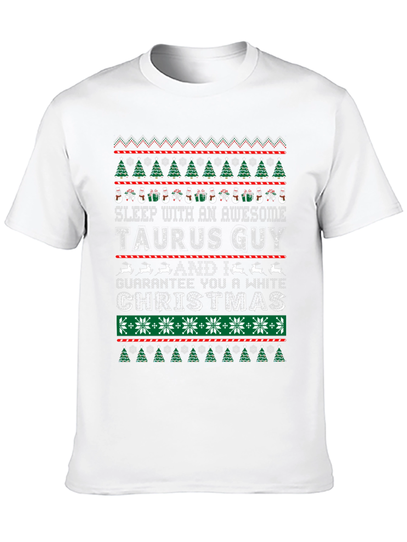 Taurus Guy Ugly Christmas Sweater Graphic Tee