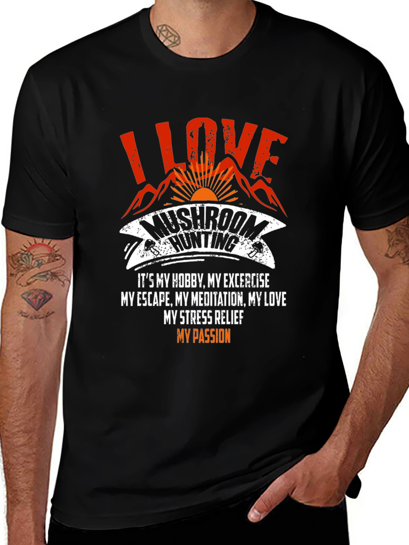 Mushroom Hunting T-Shirt - I Love Mushroom Hunting Tee