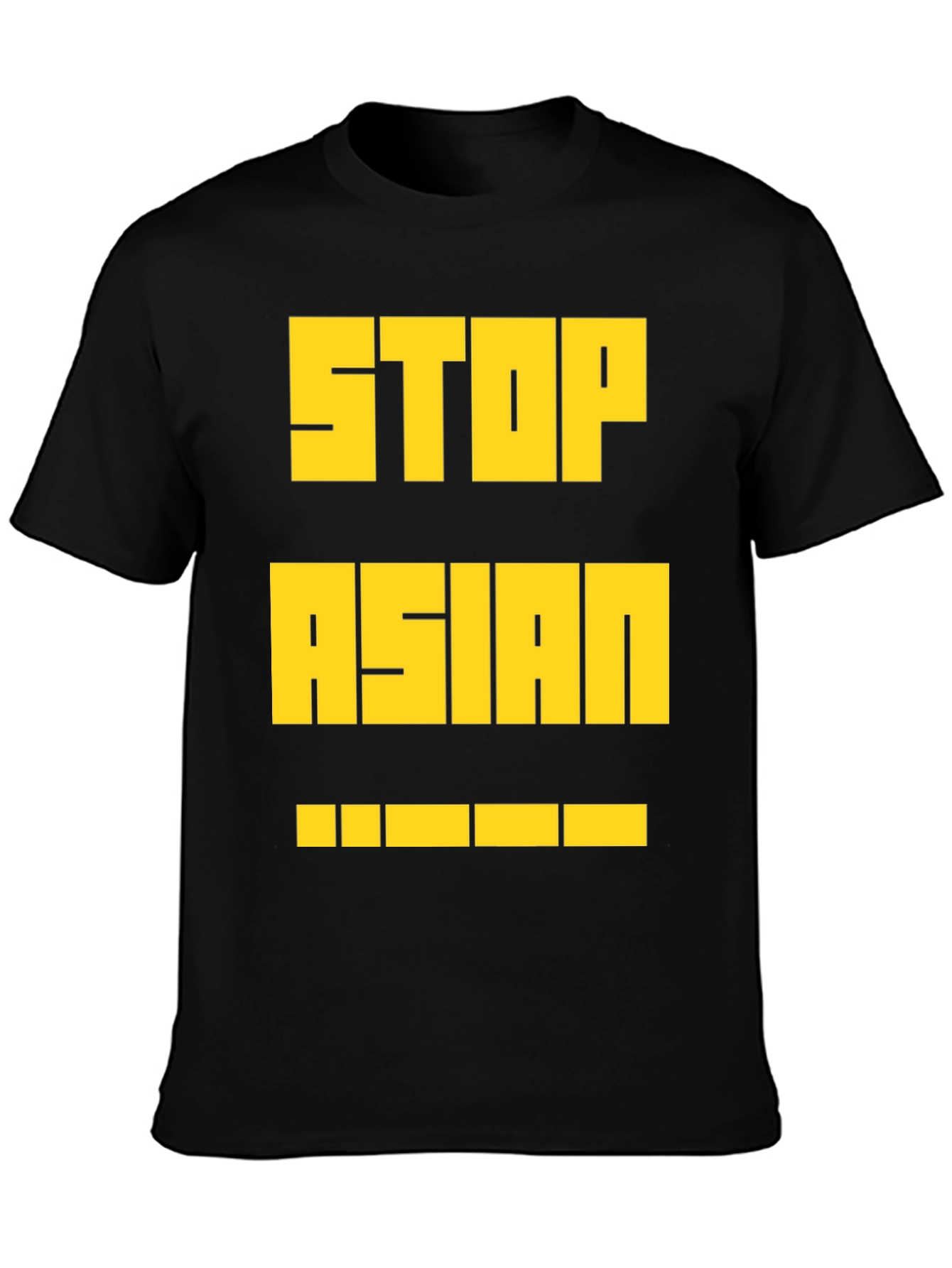 Stop Asian Hate T-Shirt - Bold Yellow Print