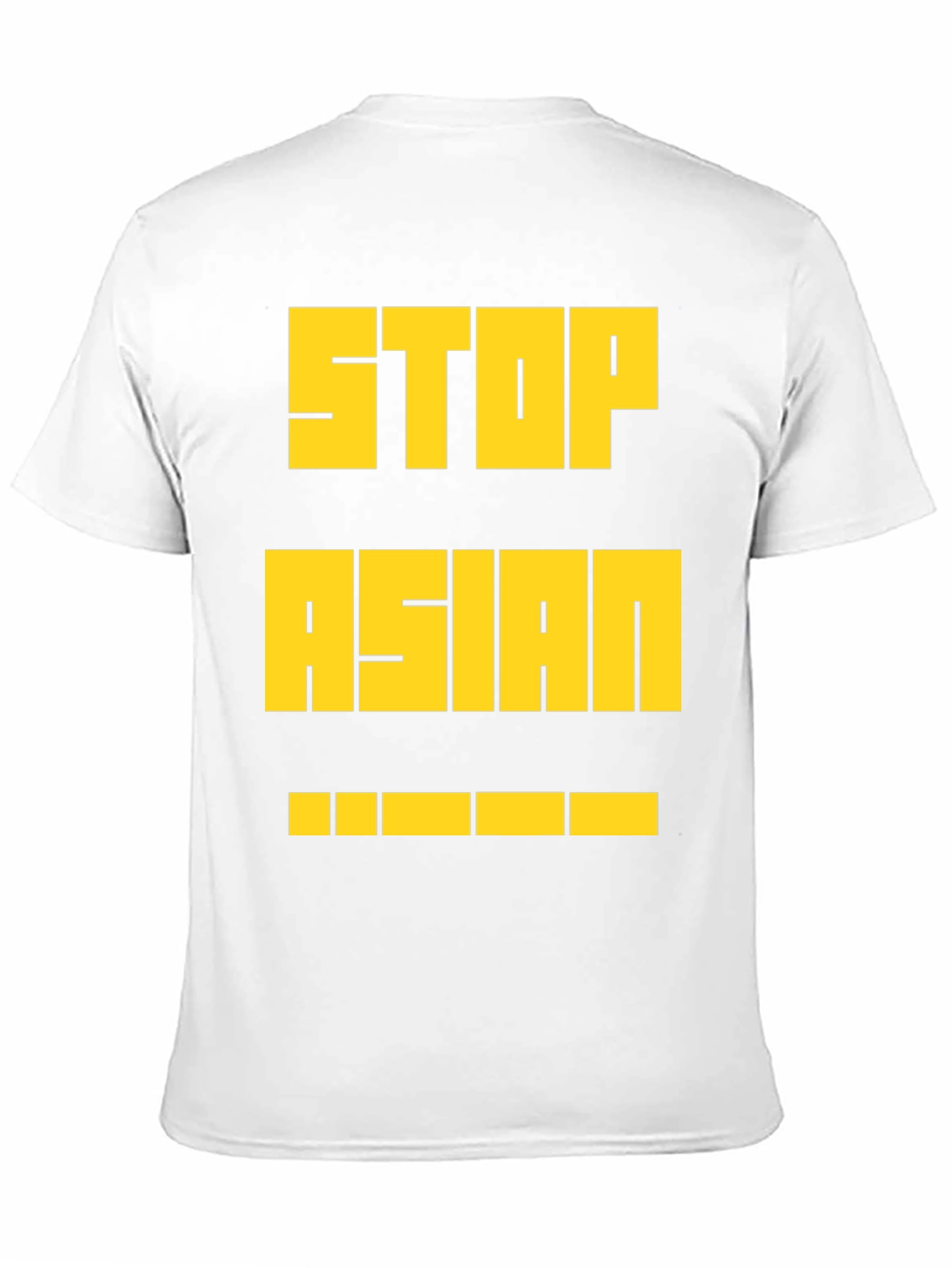 Stop Asian Hate T-Shirt - Bold Yellow Print