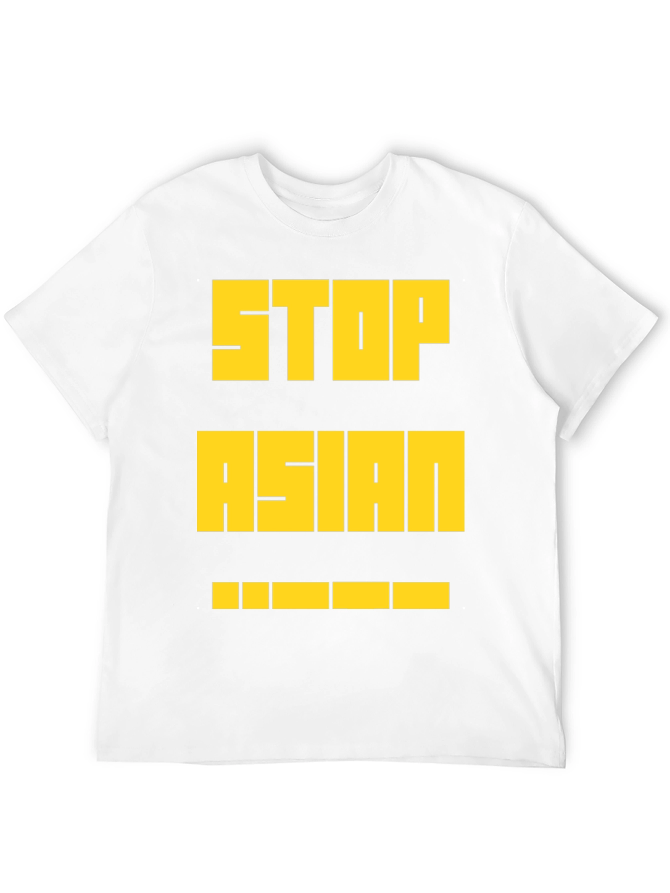 Stop Asian Hate T-Shirt - Bold Yellow Print