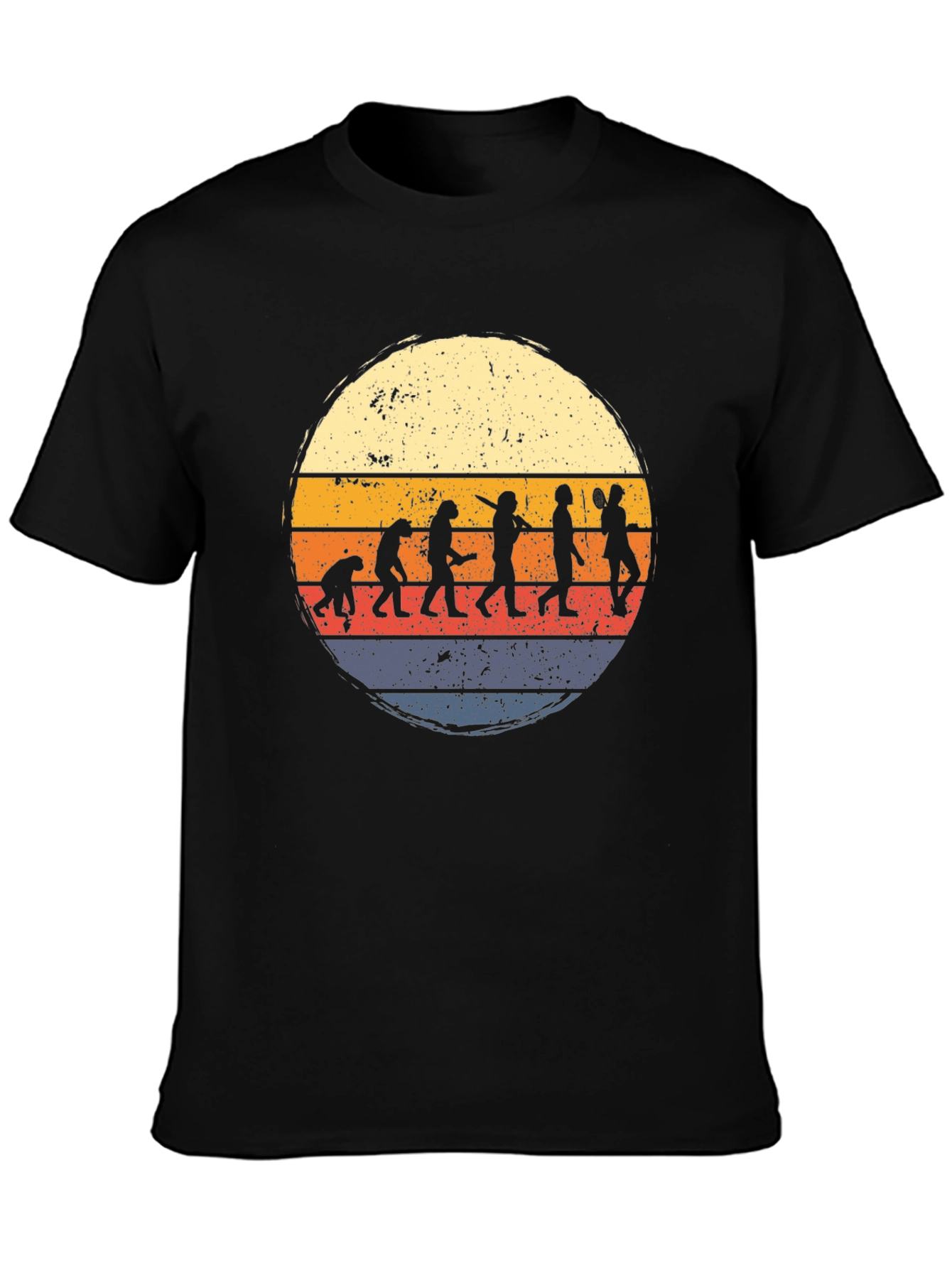 Evolution of Disc Golf Retro Style T-Shirt