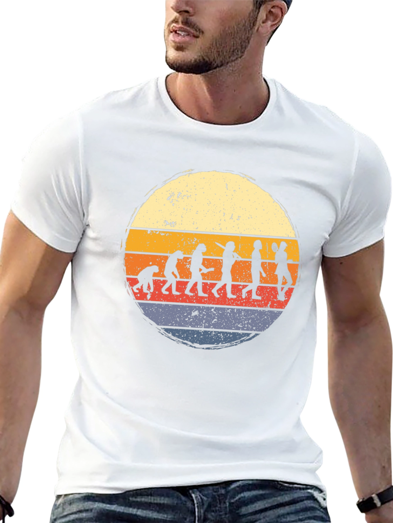 Evolution of Disc Golf Retro Style T-Shirt