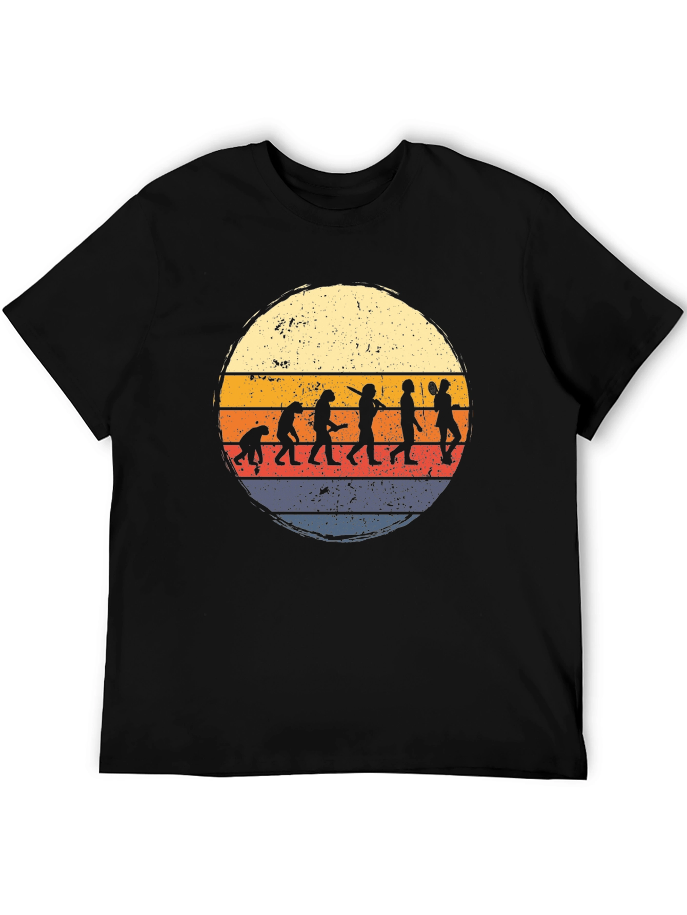 Evolution of Disc Golf Retro Style T-Shirt