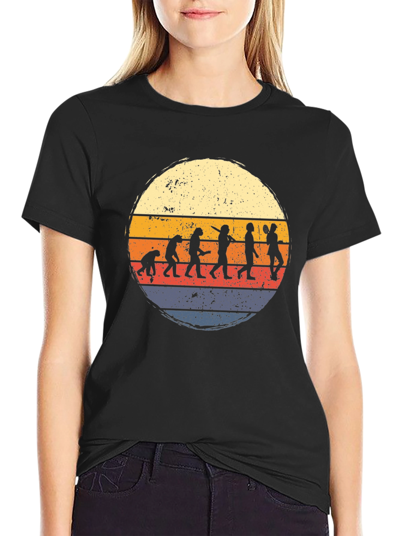 Evolution of Disc Golf Retro Style T-Shirt