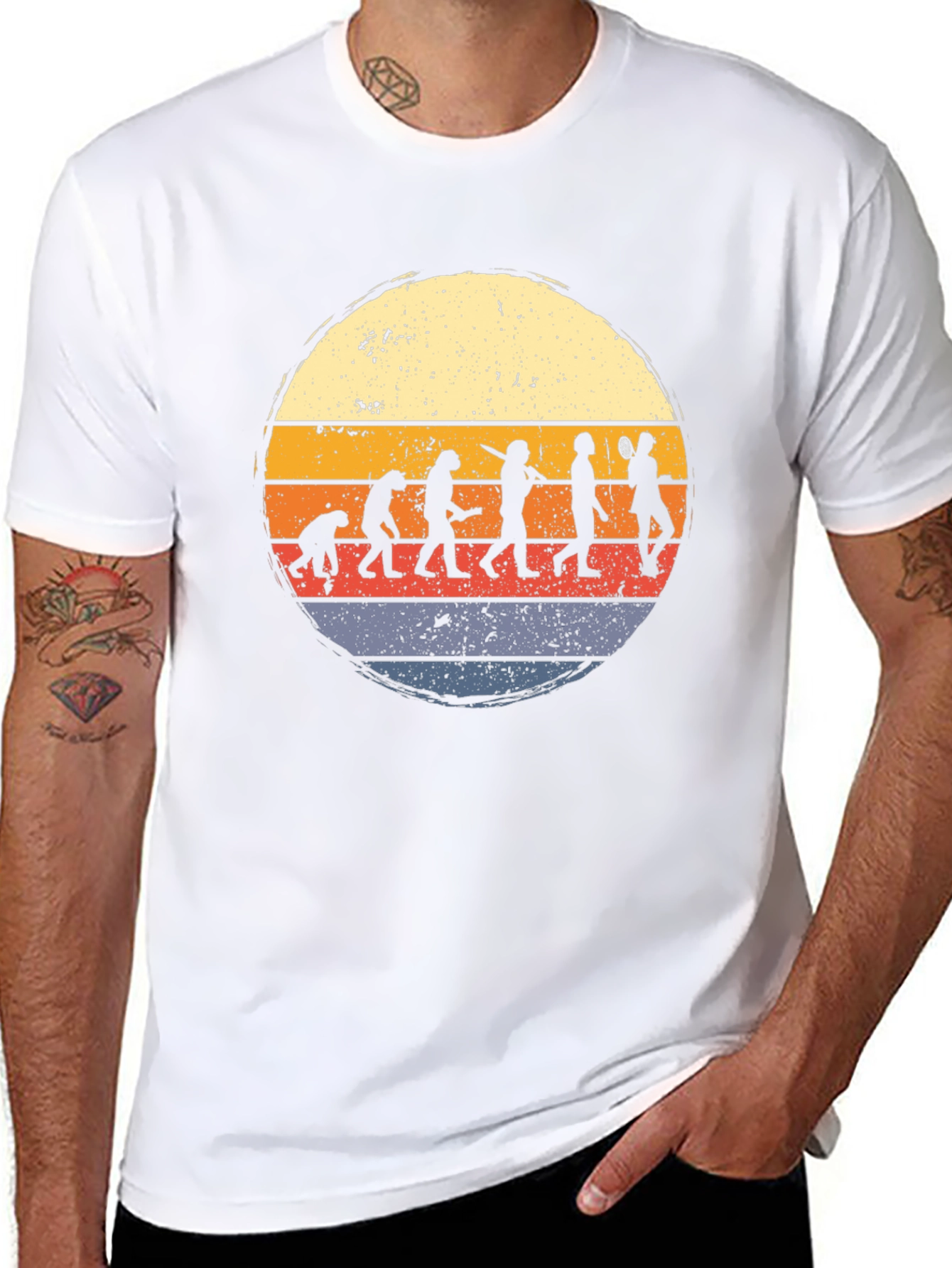 Evolution of Disc Golf Retro Style T-Shirt